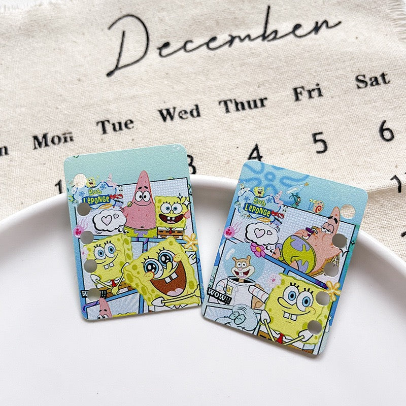 FS5927- 30*40Mm Five Hole HMBB Diy Book Page SpongeBob Diy Five-Hole Book Page Zoe's DIY Shop