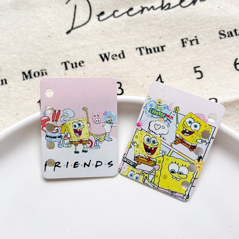 FS5927- 30*40Mm Five Hole HMBB Diy Book Page SpongeBob Diy Five-Hole Book Page Zoe's DIY Shop
