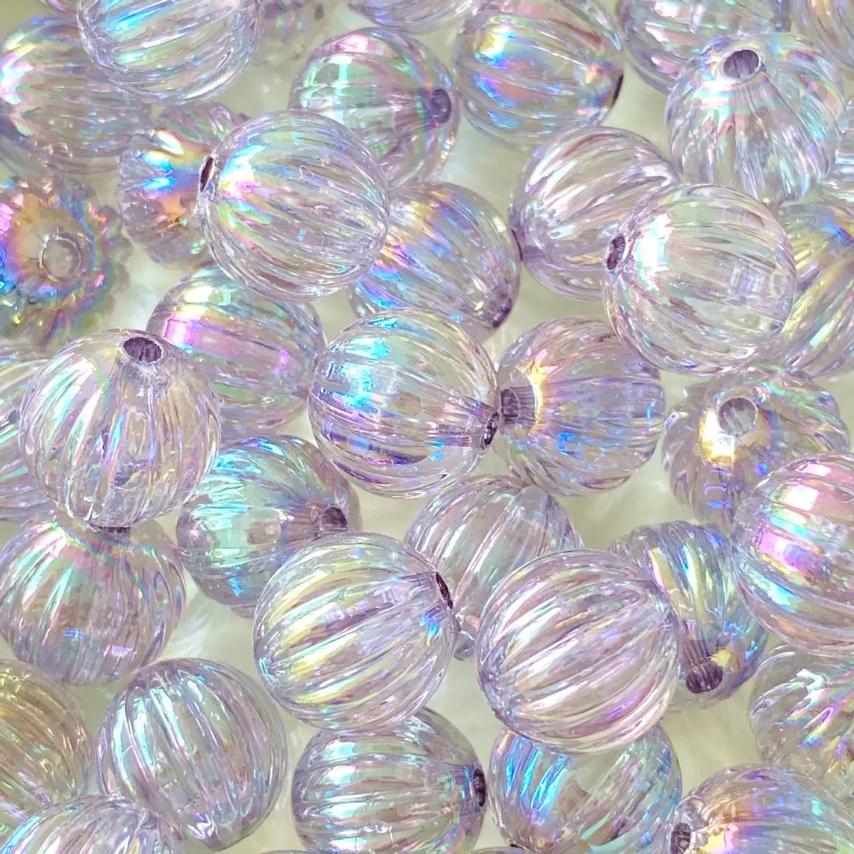FS3706-16mm Clear Pumpkin Acrylic Beads Zoe's DIY Shop
