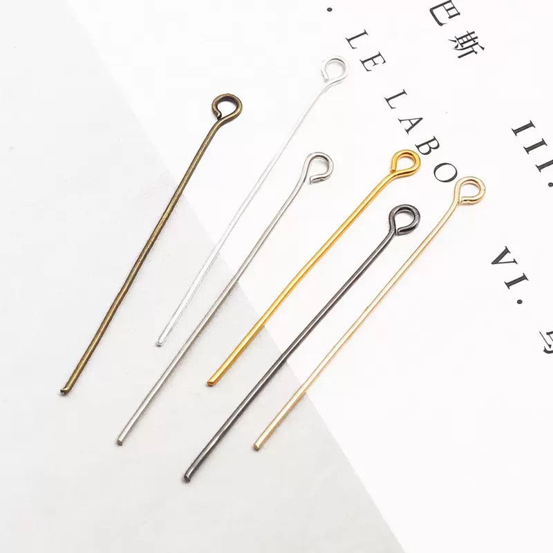 FS4577-About 3cm (1.2 Inches) Length Eye Pin For Jewelry Necklace Making Zoe's DIY Shop