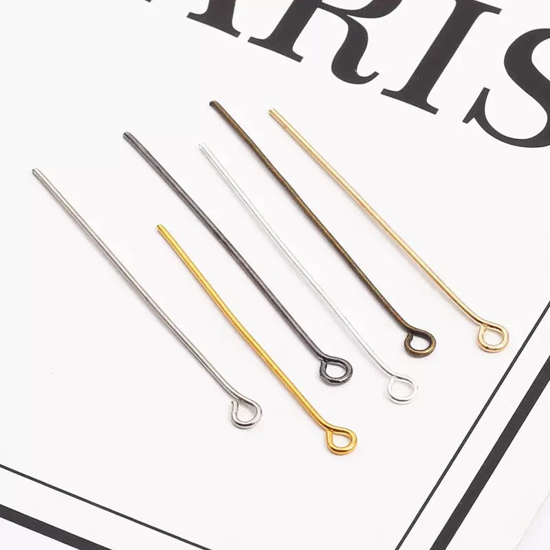 FS4577-About 3cm (1.2 Inches) Length Eye Pin For Jewelry Necklace Making Zoe's DIY Shop