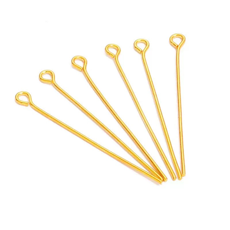 FS4577-About 3cm (1.2 Inches) Length Eye Pin For Jewelry Necklace Making Zoe's DIY Shop
