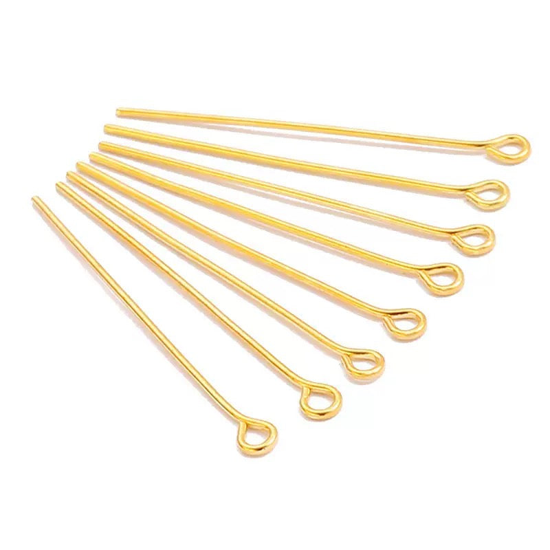 FS4577-About 3cm (1.2 Inches) Length Eye Pin For Jewelry Necklace Making Zoe's DIY Shop