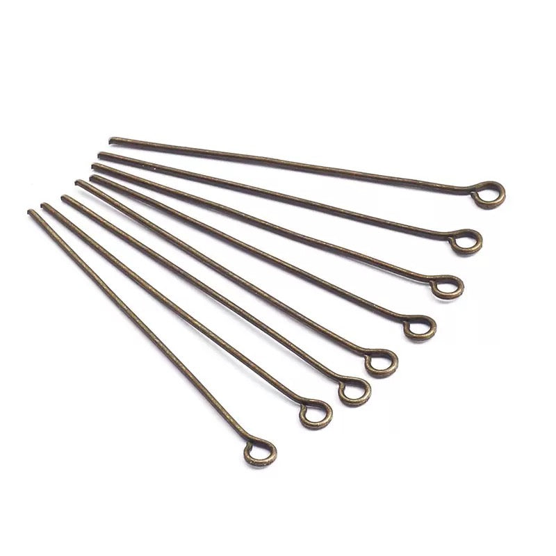 FS4577-About 3cm (1.2 Inches) Length Eye Pin For Jewelry Necklace Making Zoe's DIY Shop