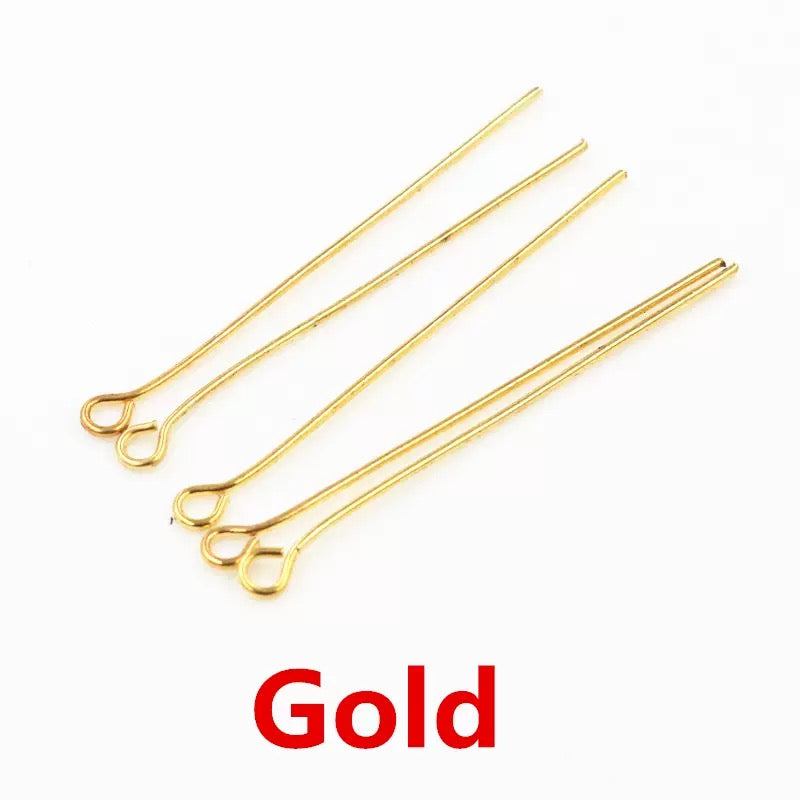 FS6072-5cm length Eye Pin For DIY Jewelry Necklace Bracelet Making Zoe's DIY Shop