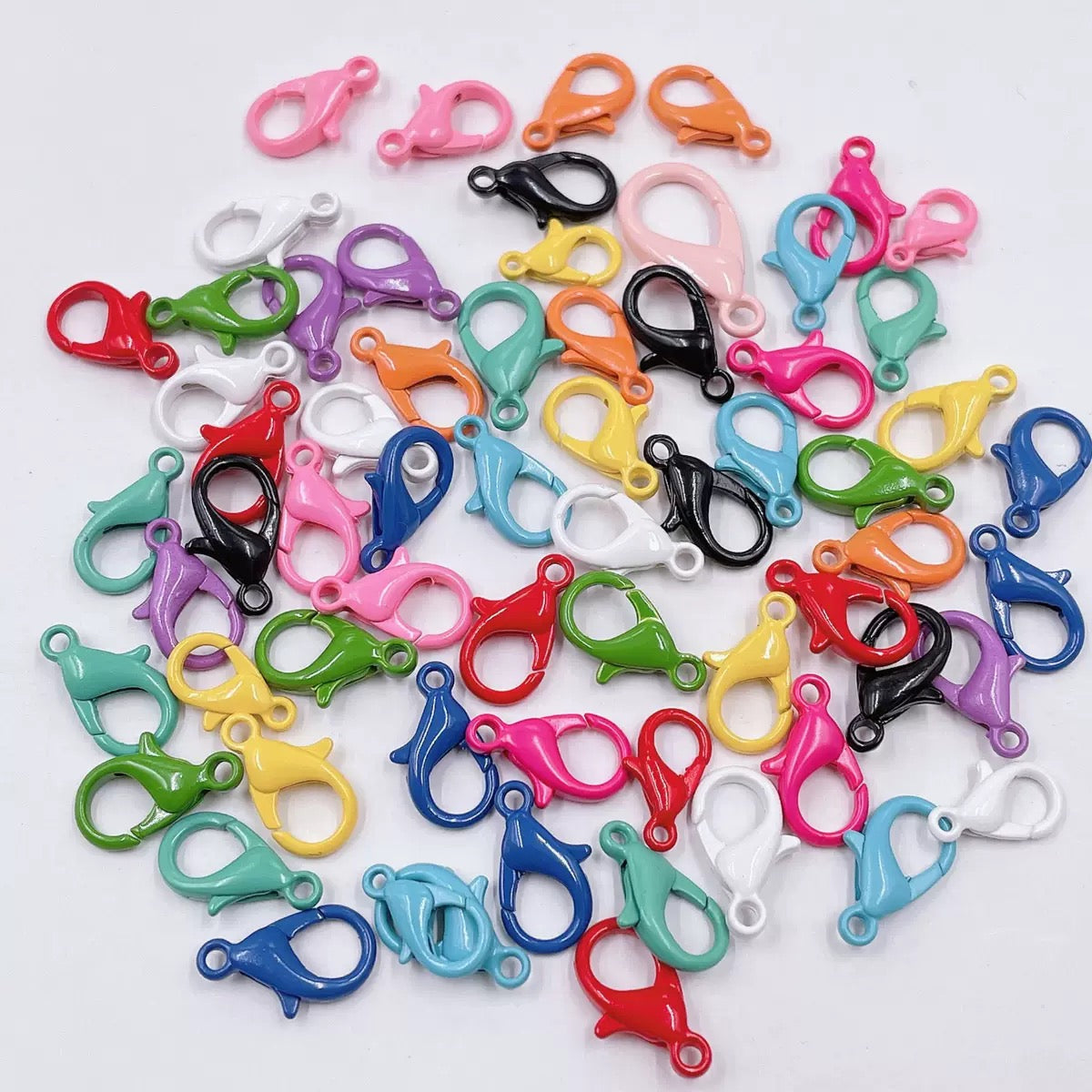 FS5839-8mm Random Mixed Color lobster clasp For Jewelry Making Zoe's DIY Shop