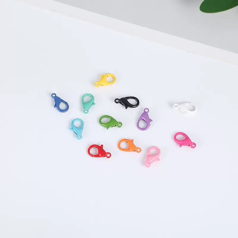 FS5839-8mm Random Mixed Color lobster clasp For Jewelry Making Zoe's DIY Shop