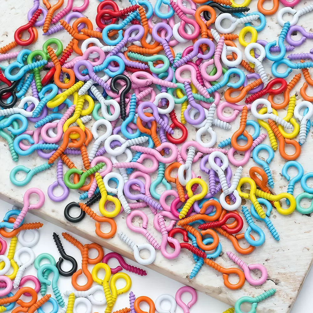 FS2528-Random Mixed Color 5×10mm Eye Pin Zoe's DIY Shop
