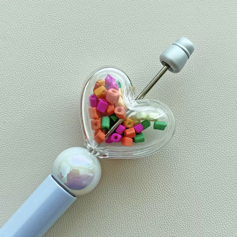 FS1303-About 34×28mm Heart Acrylic Shaker Based Beads Zoe's DIY Shop