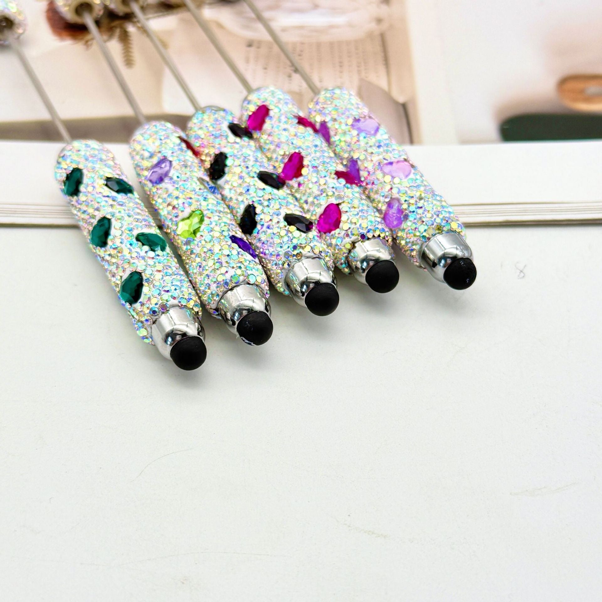 FS6210-Heart Full Diamonds Touch Pen Zoe's DIY Shop