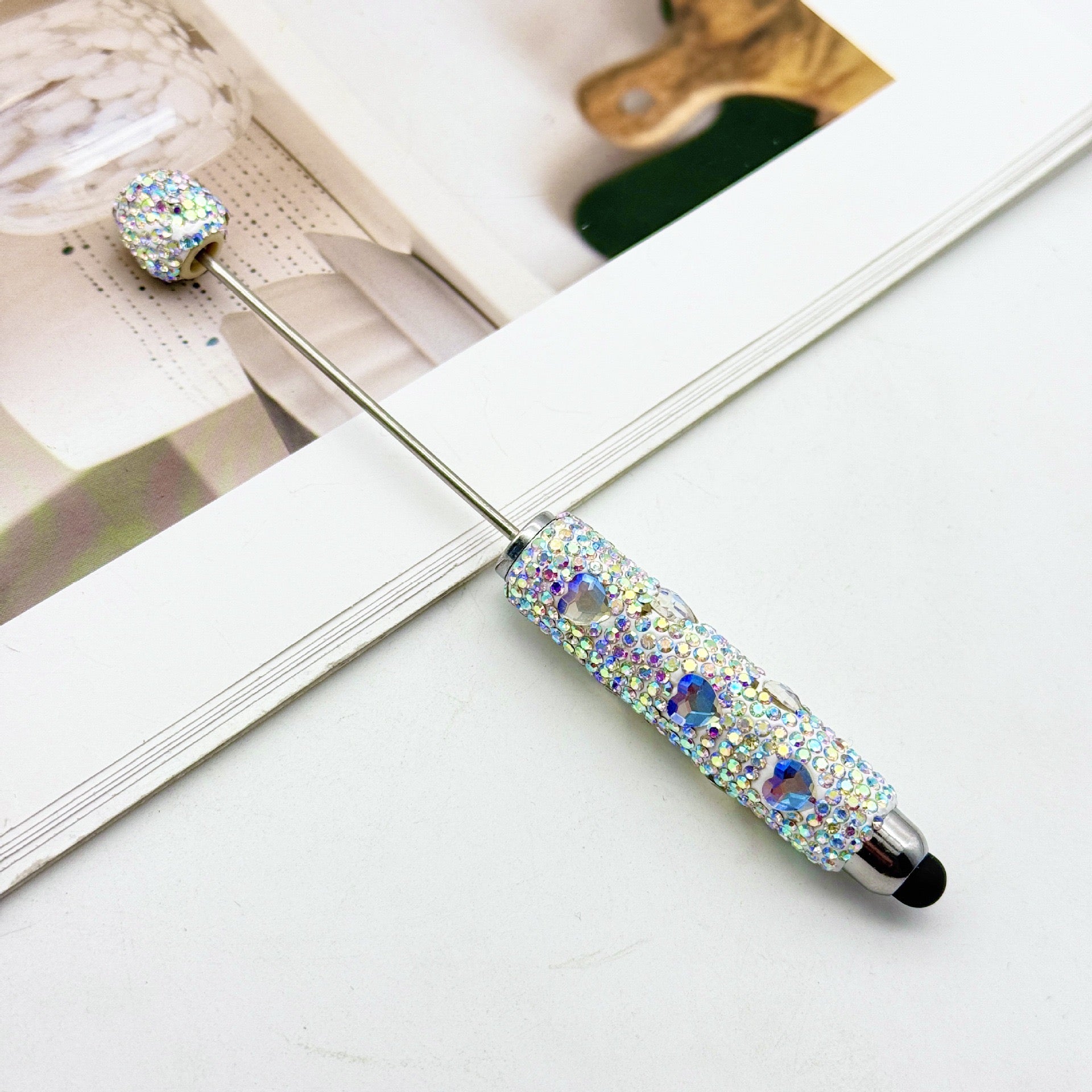 FS6210-Heart Full Diamonds Touch Pen Zoe's DIY Shop