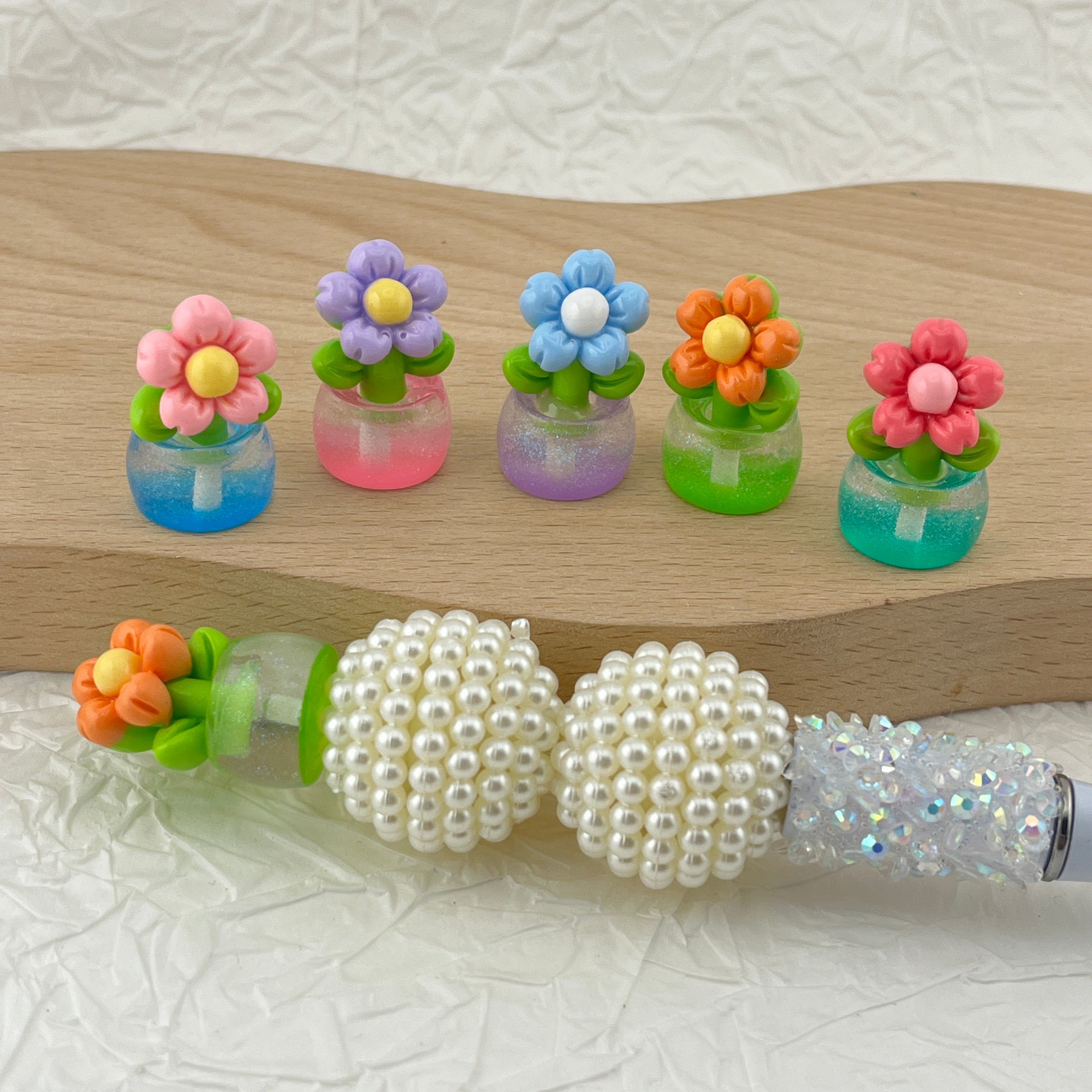 FS1813-Random Mixed Glowing Flower Pen Topper