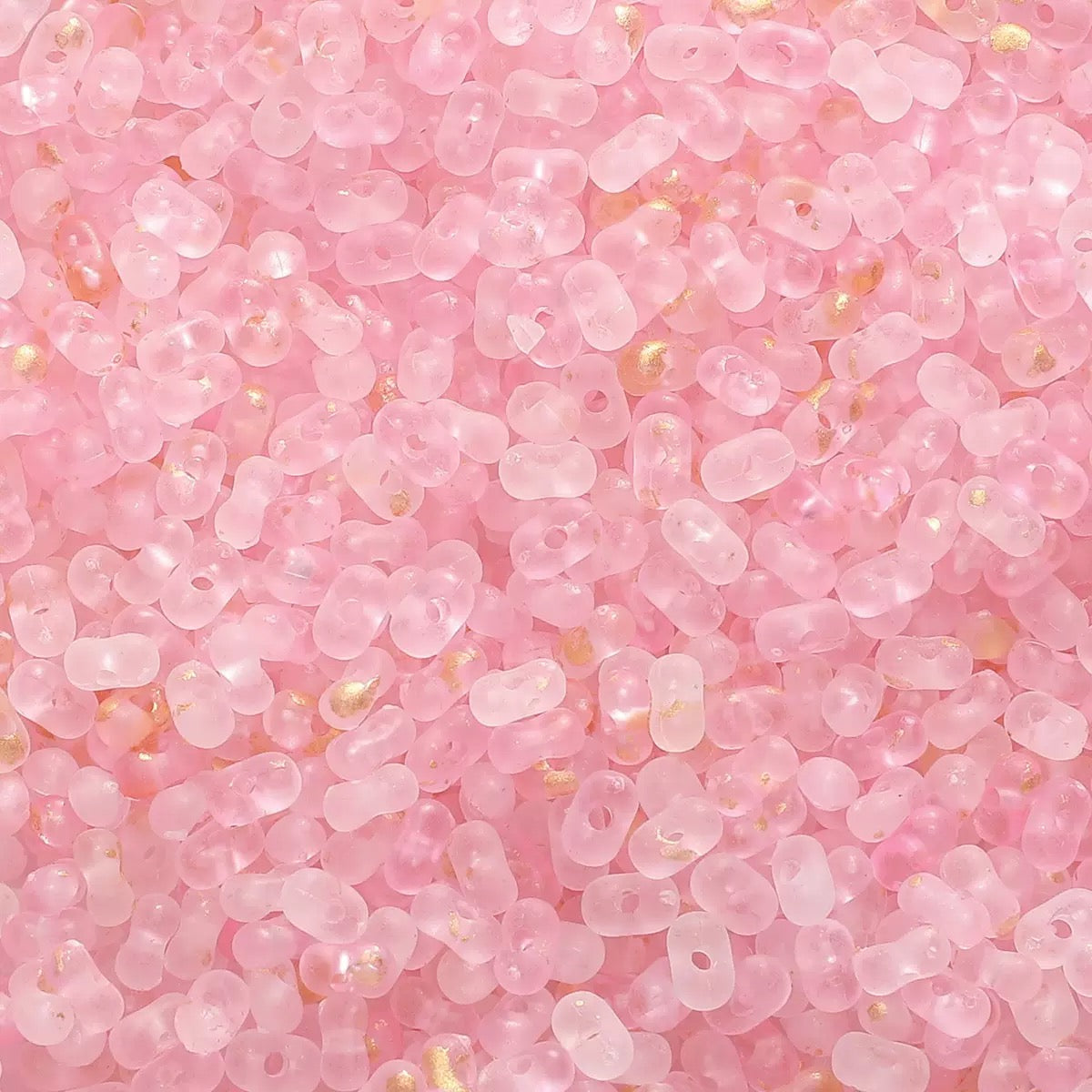FS2416-3*6MM Clear Gold Foil Peanut Beads For Keychain Jewelry Making Zoe's DIY Shop
