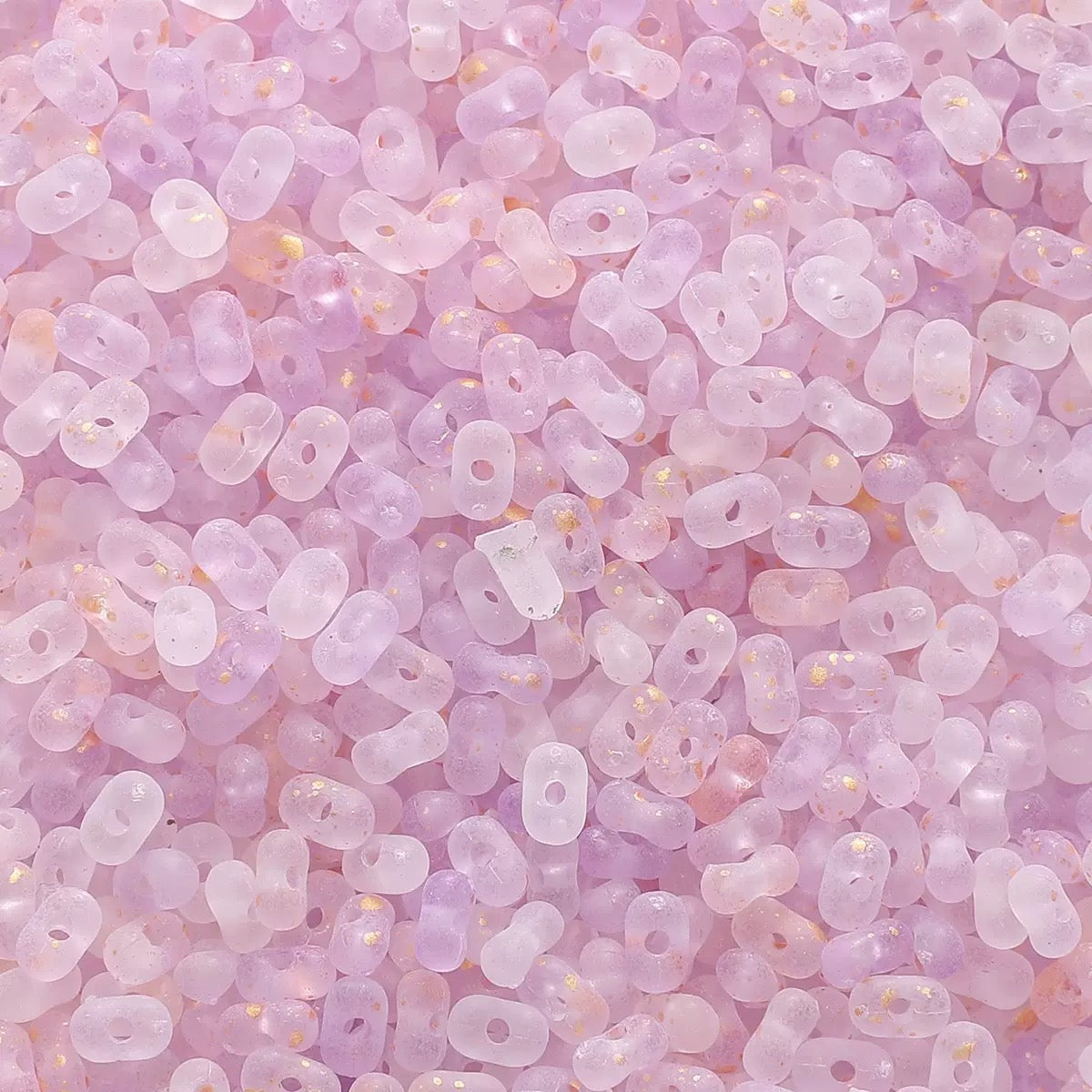 FS2416-3*6MM Clear Gold Foil Peanut Beads For Keychain Jewelry Making Zoe's DIY Shop
