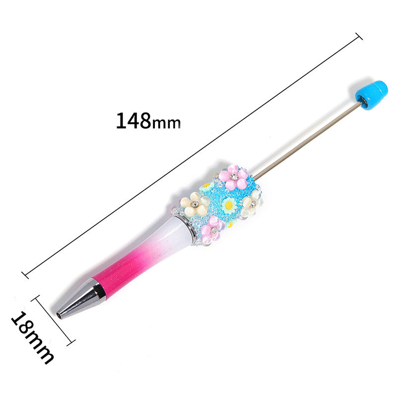 Mixed Color Flower Sugar Sparkling Beadable Pens