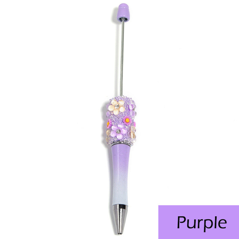 Mixed Color Flower Sugar Sparkling Beadable Pens