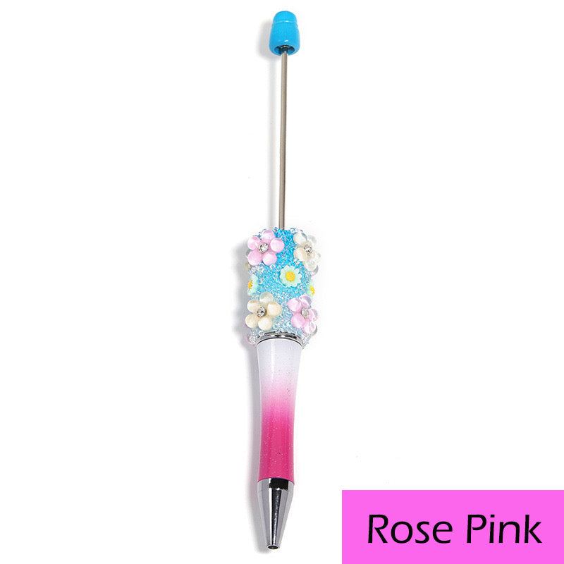 Mixed Color Flower Sugar Sparkling Beadable Pens