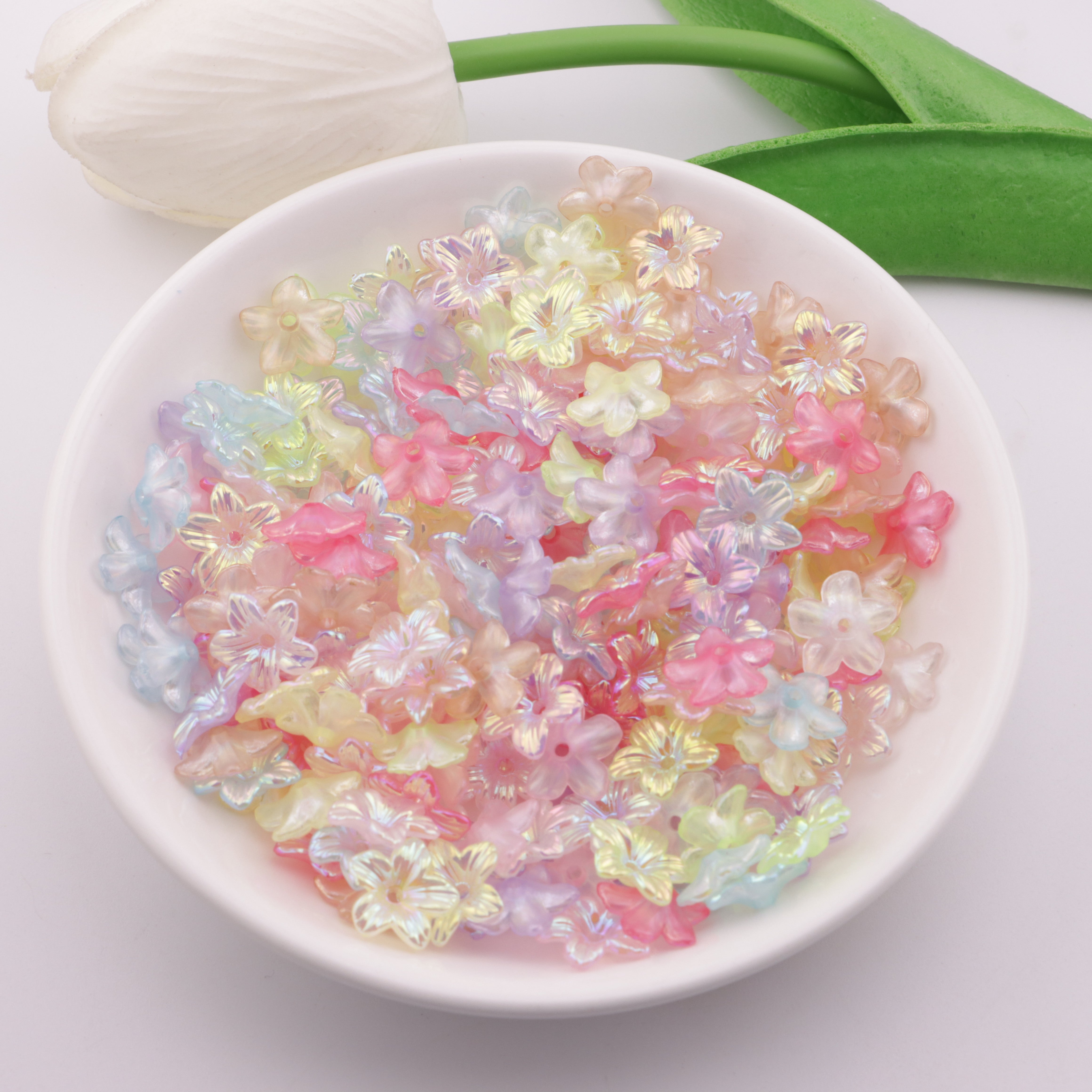 FS5512- 11mm Ab Plated Small Flower With Holes Zoe's DIY Shop