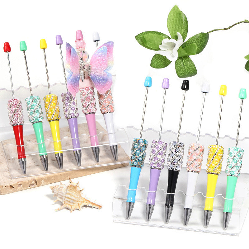 Mixed Color Pearl Chain Sparkling Beadable Pens