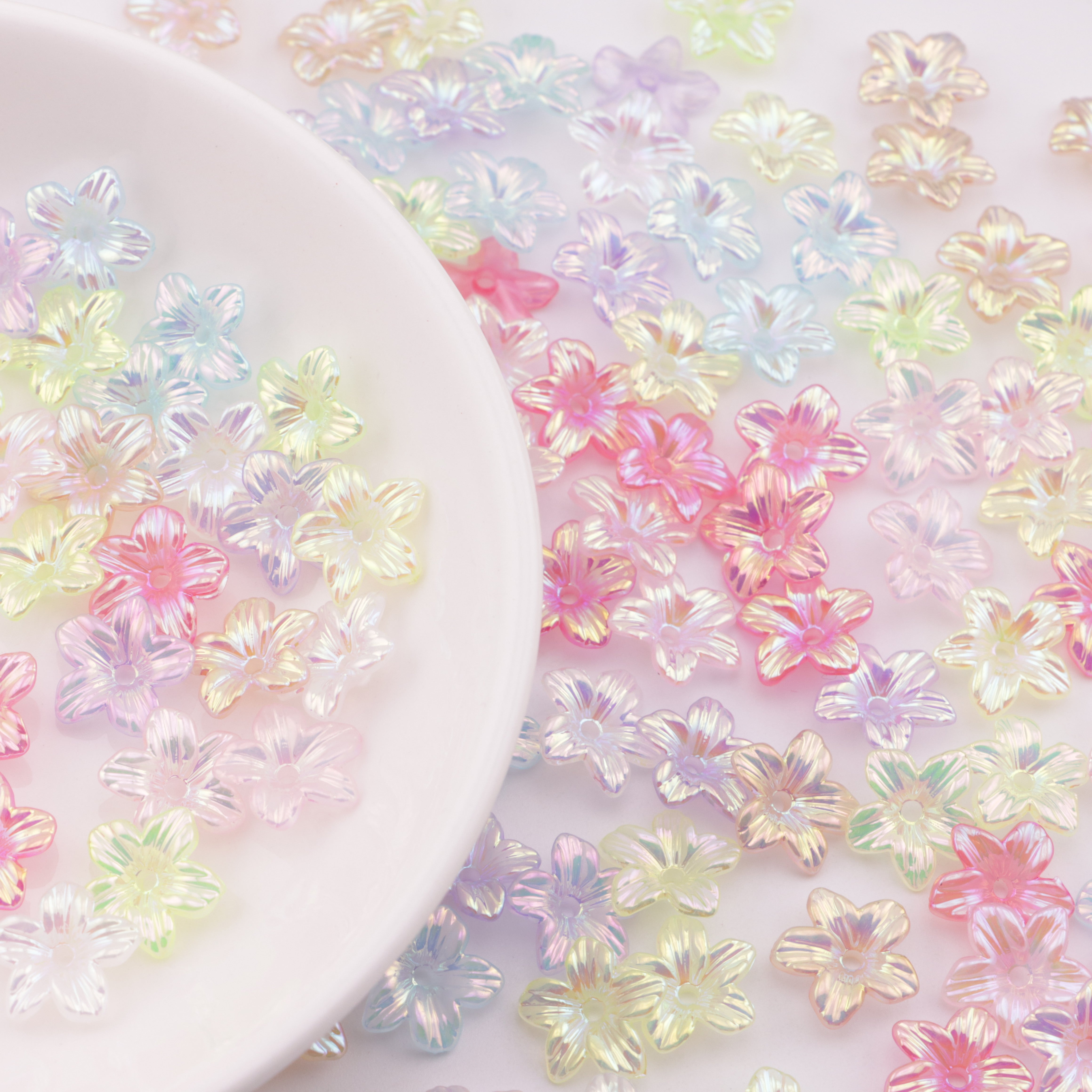 FS5512- 11mm Ab Plated Small Flower With Holes Zoe's DIY Shop