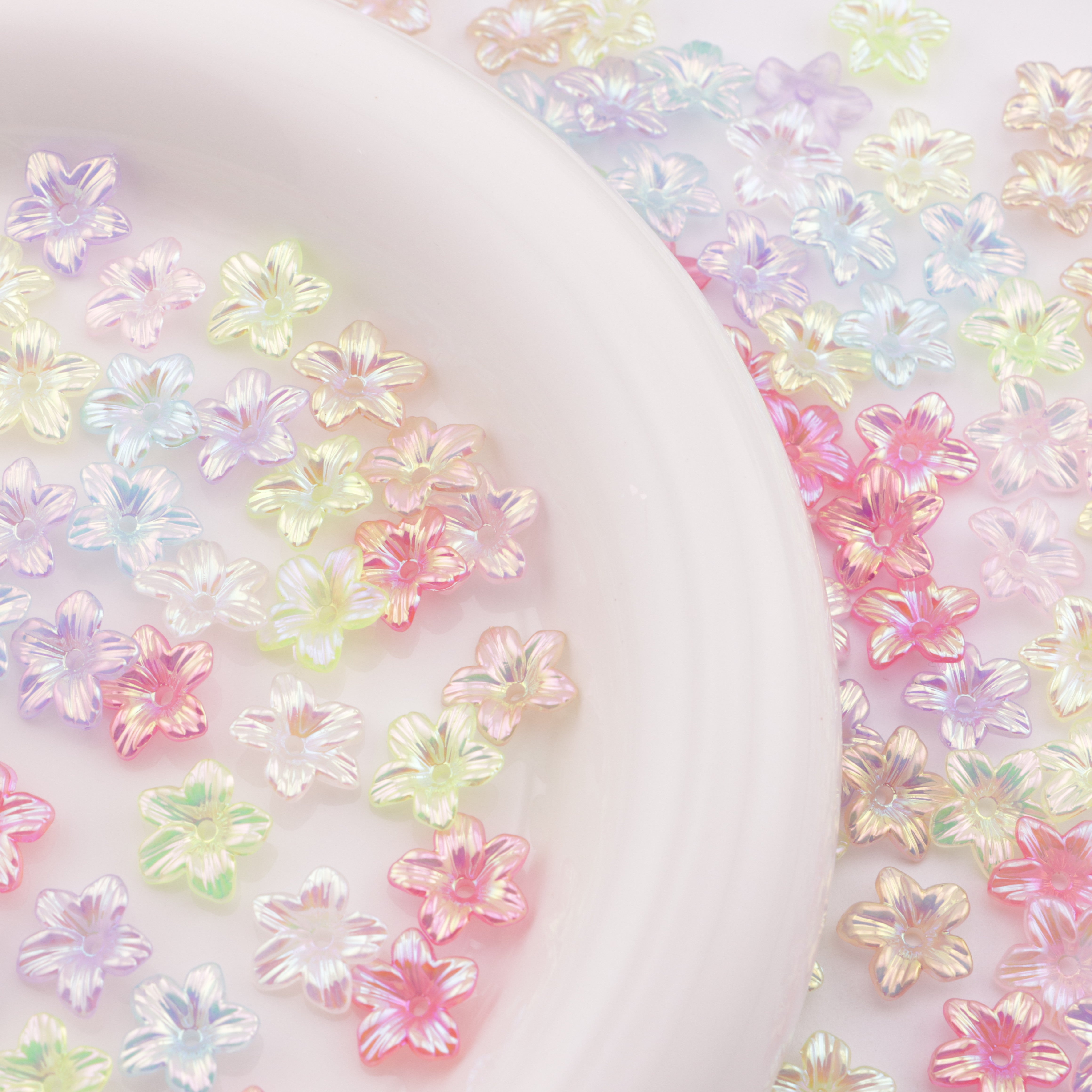FS5512- 11mm Ab Plated Small Flower With Holes Zoe's DIY Shop