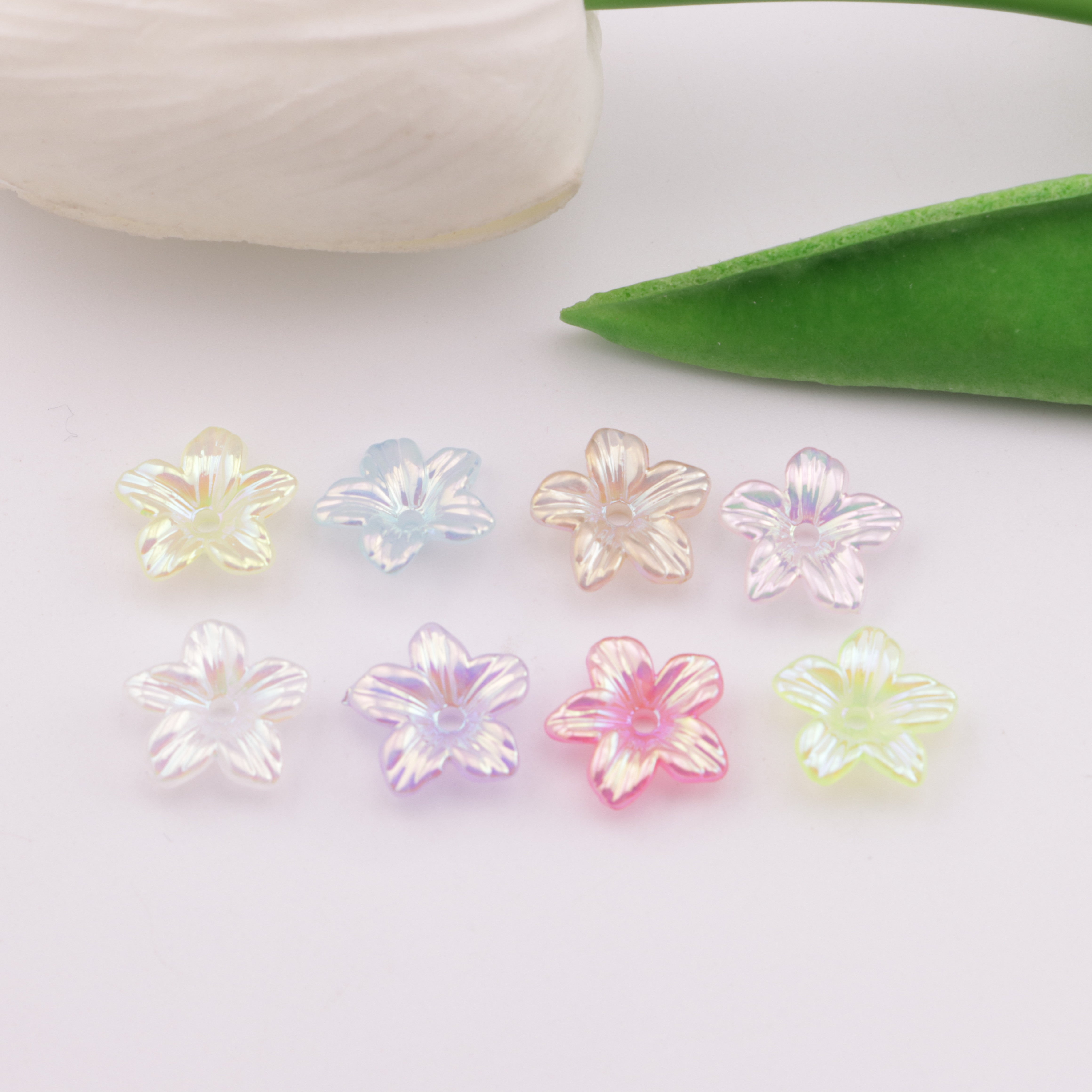 FS5512- 11mm Ab Plated Small Flower With Holes Zoe's DIY Shop