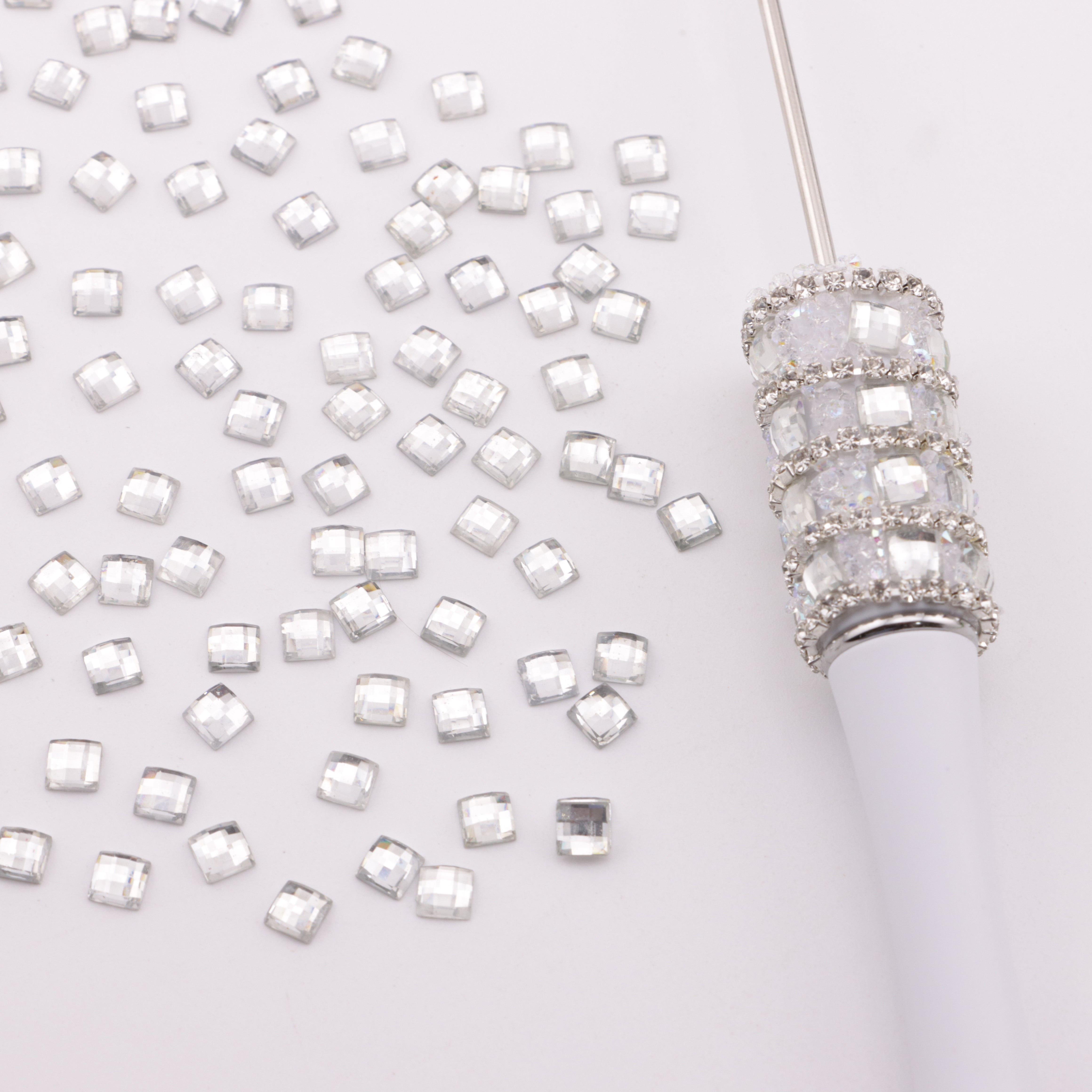 FS0975- 4*4Mm Mini Square Diamond Stickers