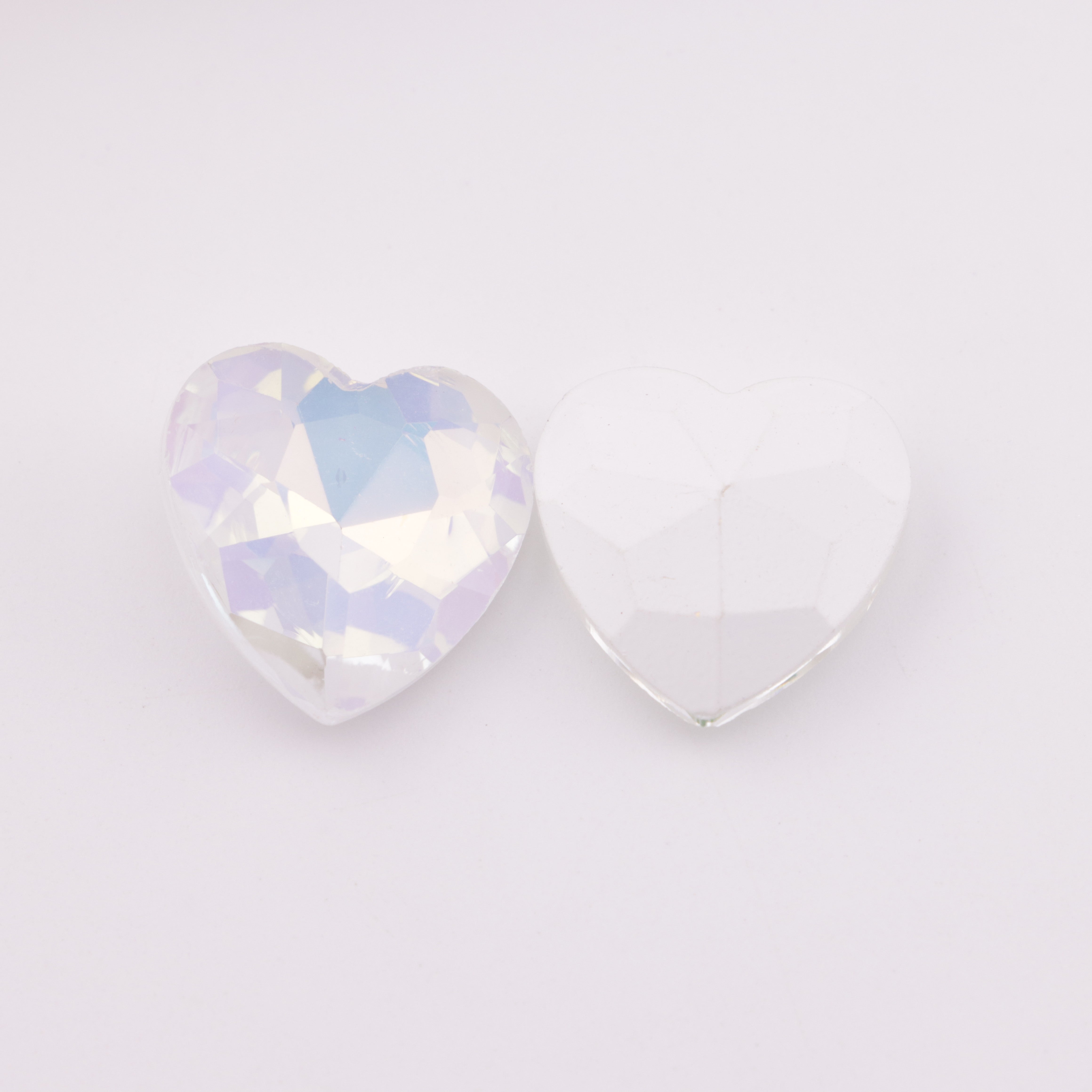 FS2245- 18mm Heart Crystal Diamonds Love Mocha Pointed-Bottom Diamonds