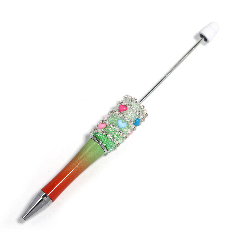 Mixed Color Love Chain Star Sugar Sparkling Beadable Pens