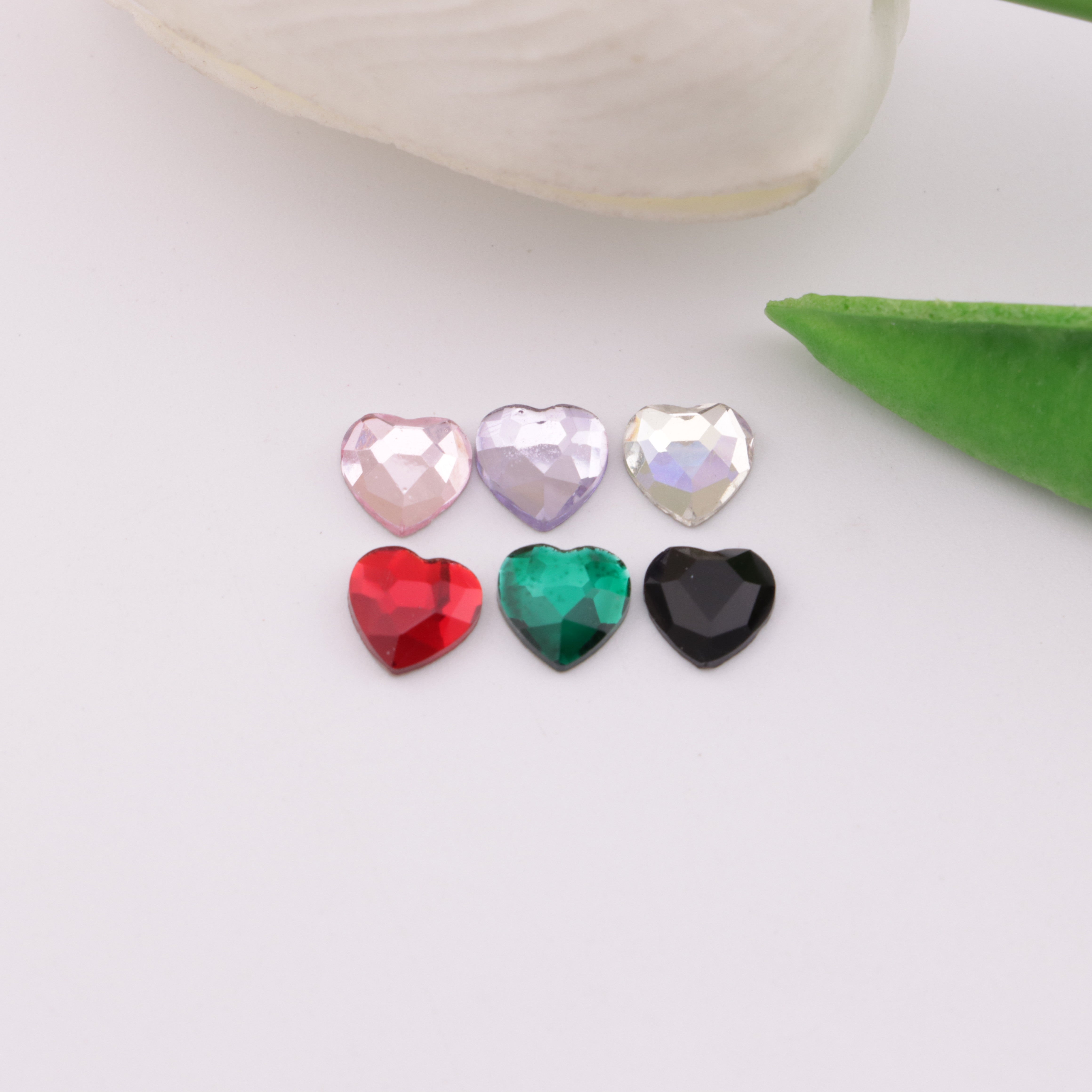 FS5407- 6.5*6.5Mm Heart Crystal Diamonds Flat-Bottomed Heart-Shaped Diamonds