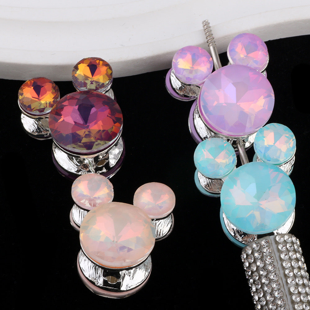 Mixed Color Mickey Head Alloy Beads Fit For Beadable Pens