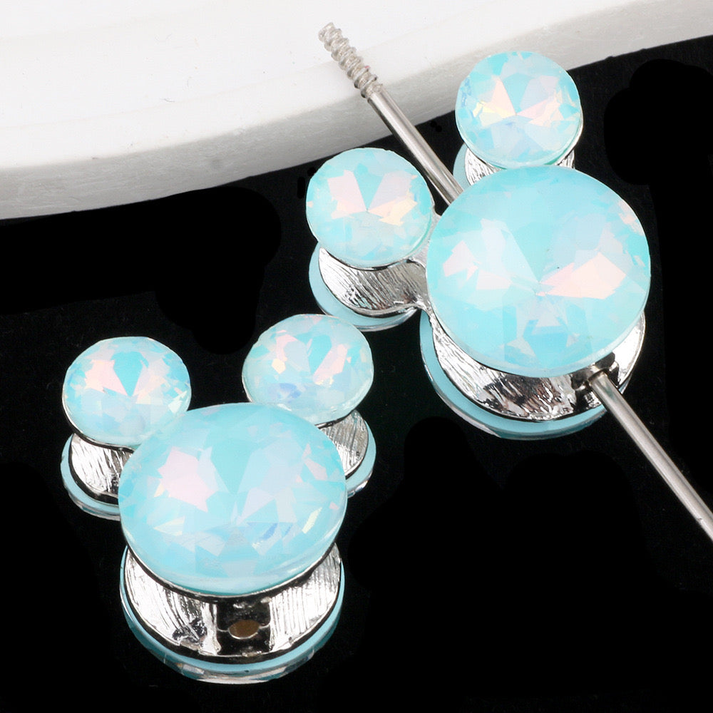 Mixed Color Mickey Head Alloy Beads Fit For Beadable Pens