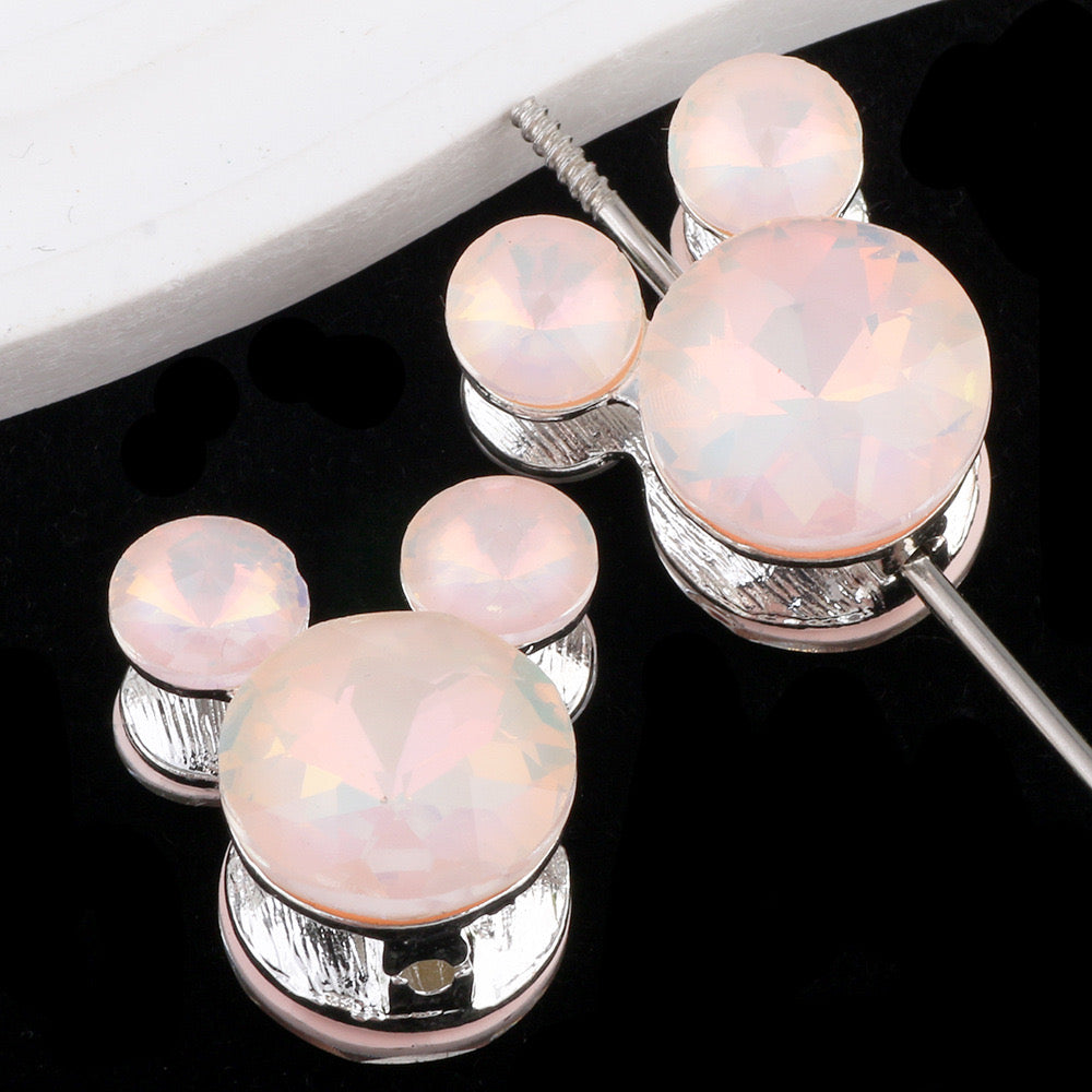 Mixed Color Mickey Head Alloy Beads Fit For Beadable Pens