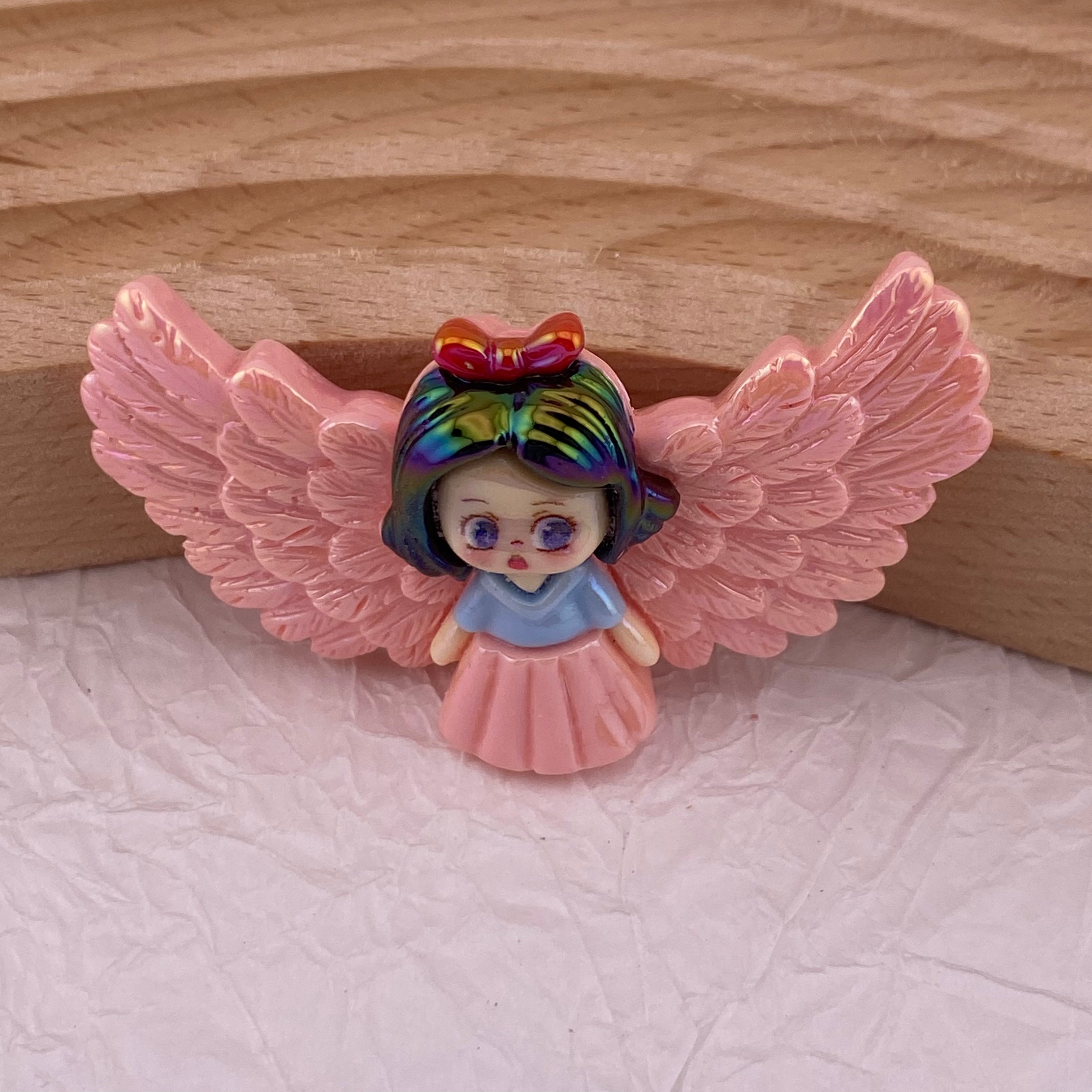 Mixed Color Cartoon Angel Princess Resin Beads Fit For Beadable Pens