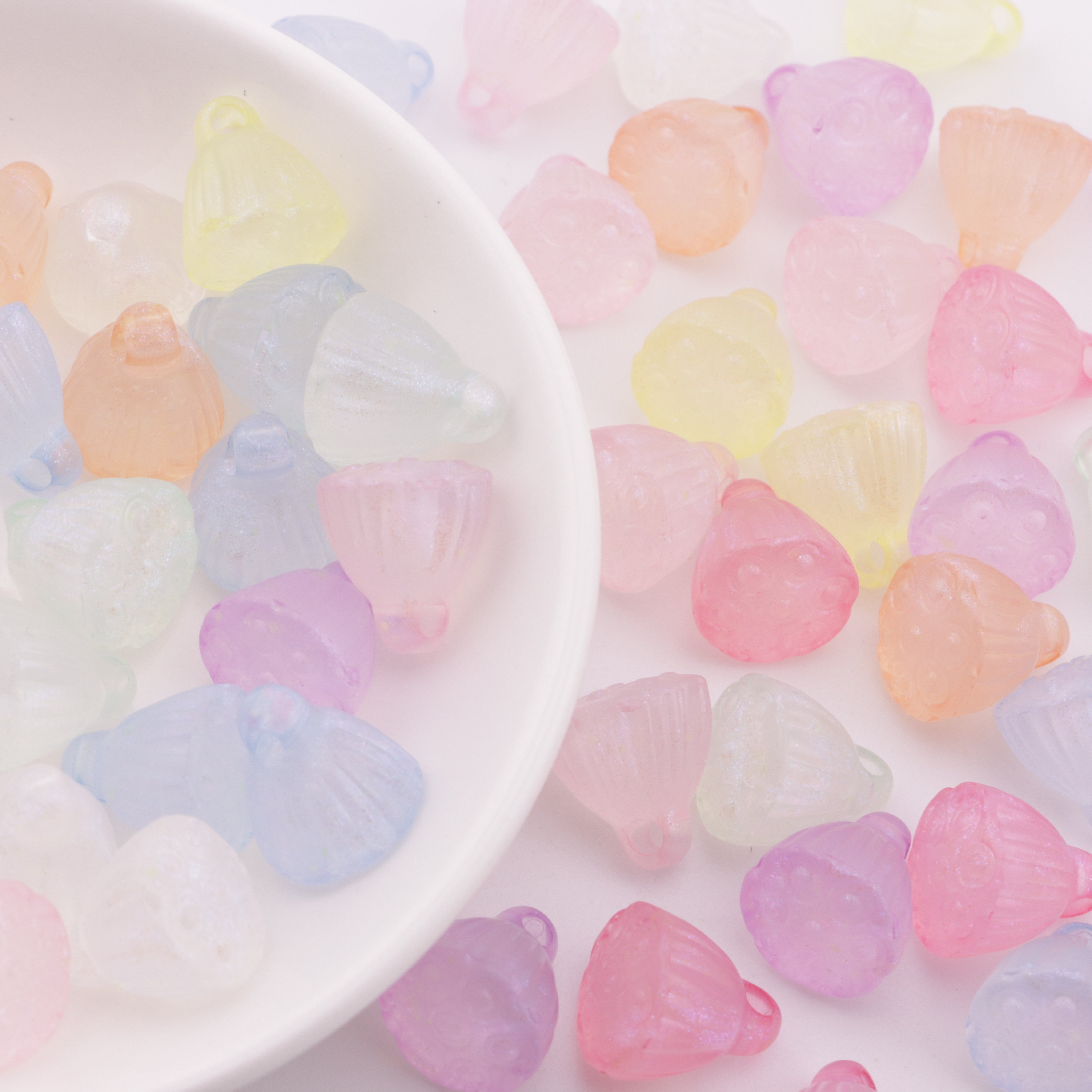 FS5181- 14*15mm Lotus Pod Beads Charms Lotus Pendant Luminous
