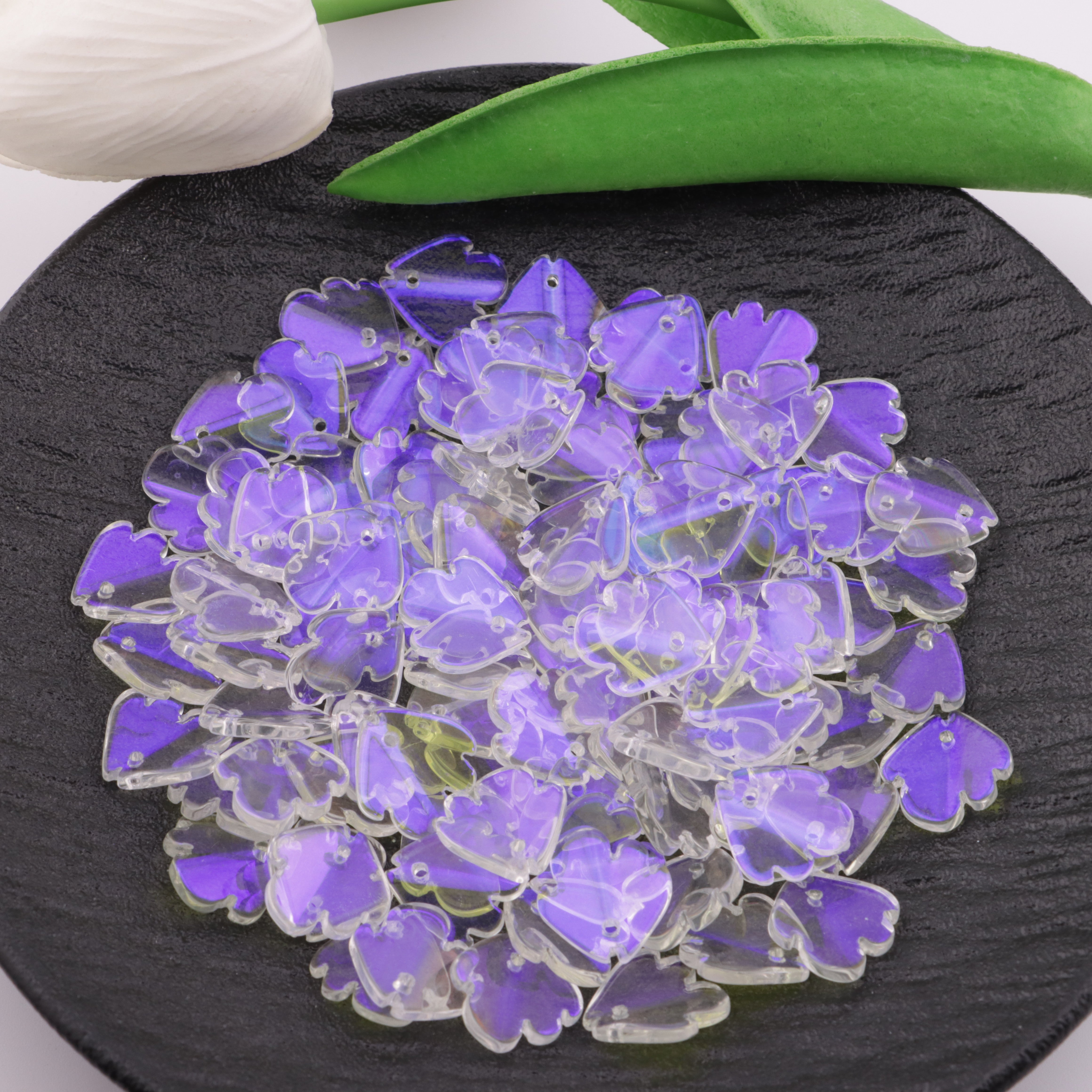 FS5689- UV Clear Petals Transparent Color-Coated Petals