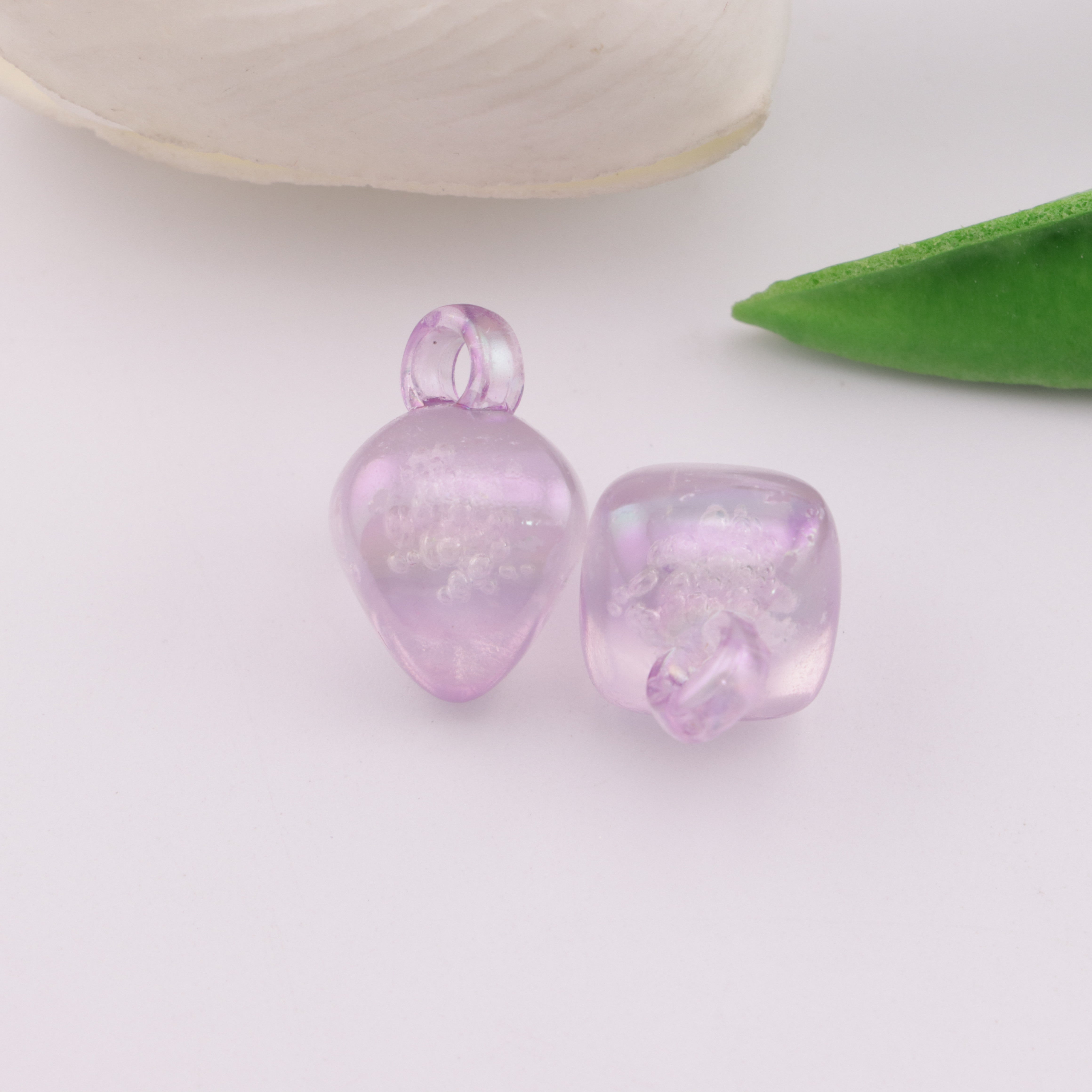 FS2391- 14mm Bubble Hanging Hole Car Hanging Beads