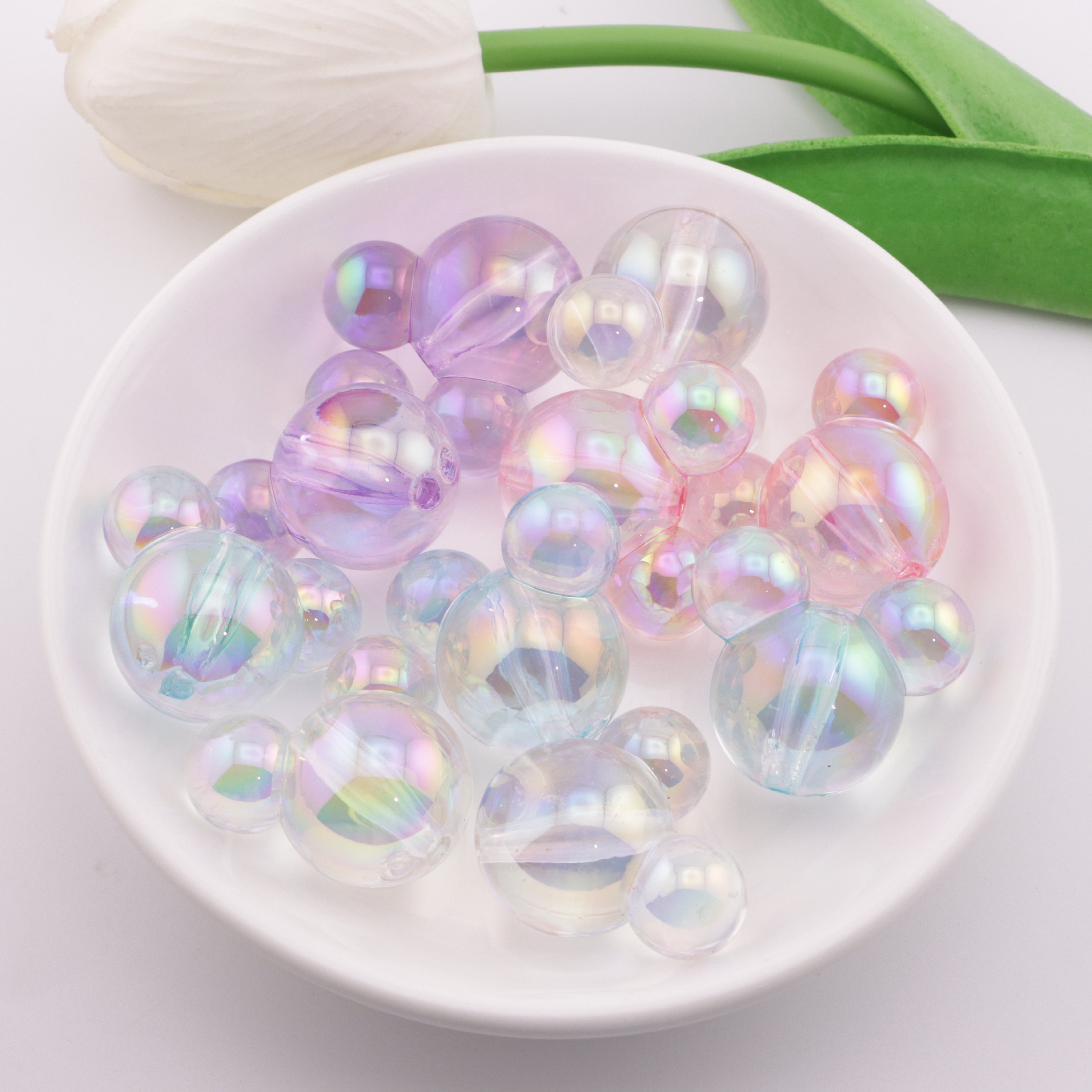FS5890- 25*29mm Uv Mk Head Beads Mickey Head Beads, Fit For Pen