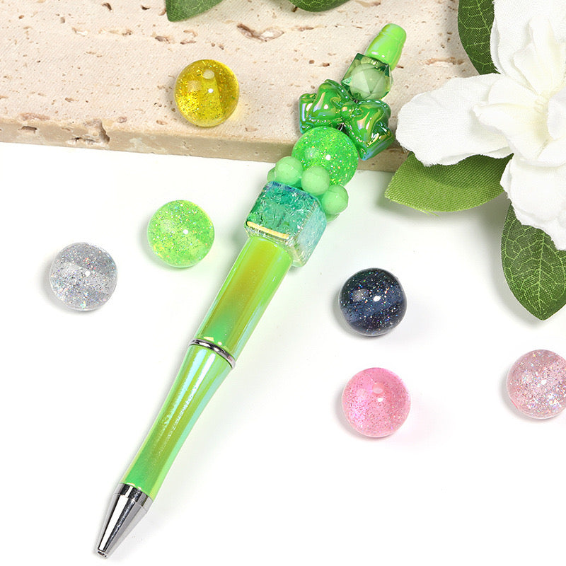 16MM Mixed Color Baby's Breath Fine Glitter Resin Beads Fit For Beadable Pens