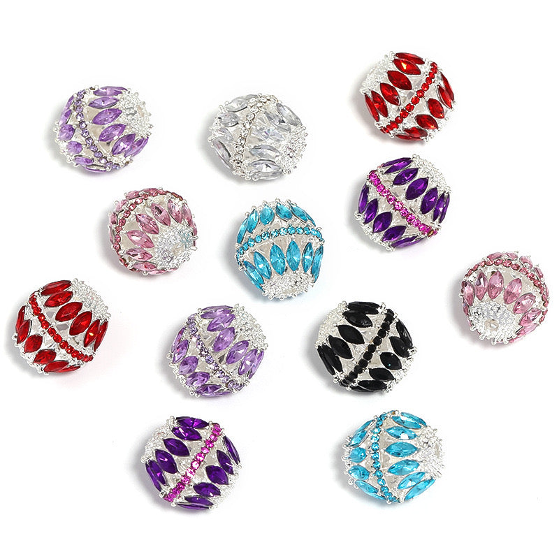 17MM Mixed Color Heavy Alloy Hollow Barrel Beads Fit For Beadable Pens