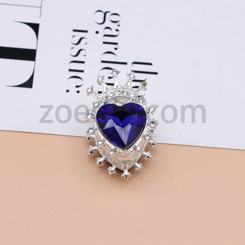 FS4843-Heart Crown Diamond Beads Fit For Beadable Pens