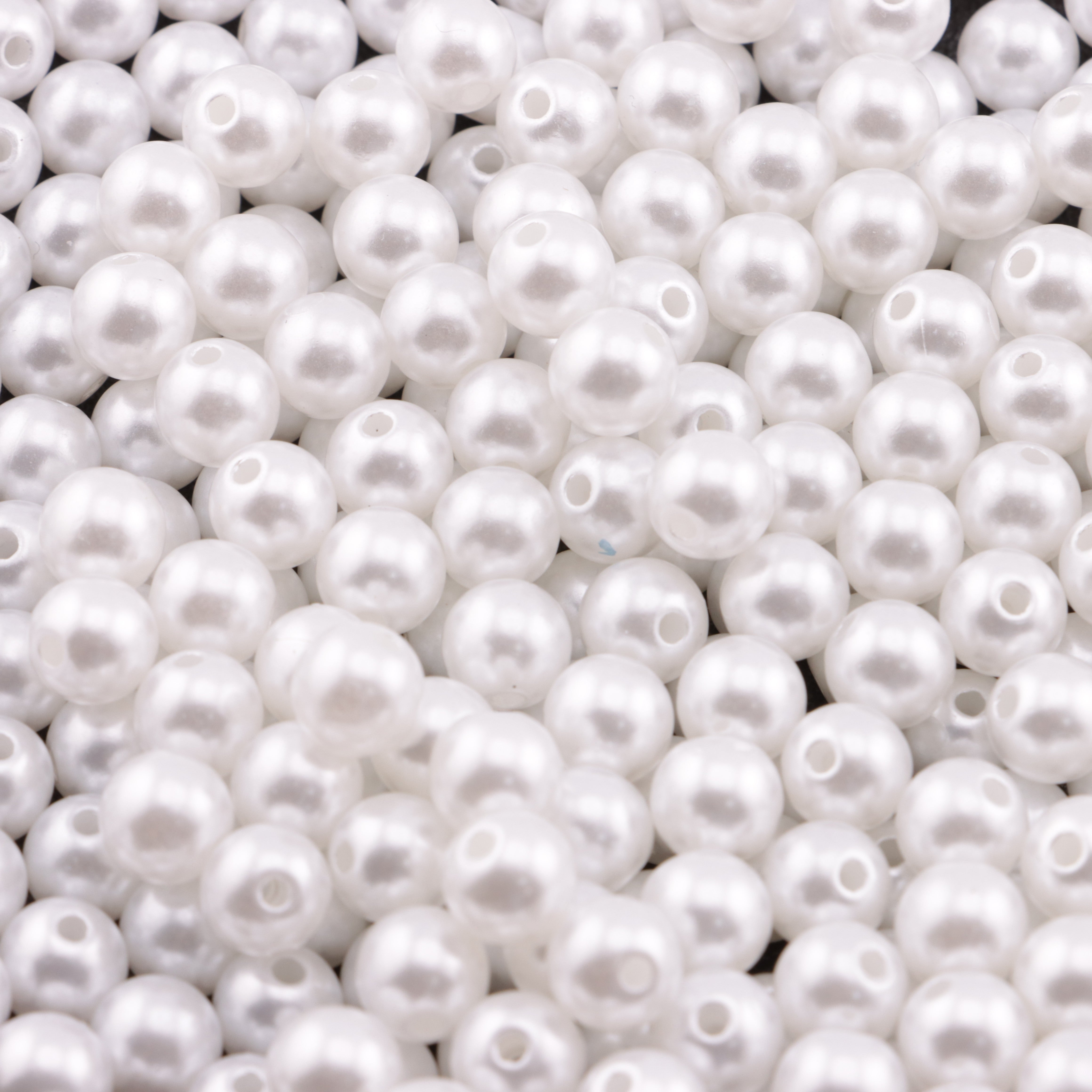 FS5891- 8mm Small Hole Pearl Beads, Small - Hole Pearls, No Fit Pen