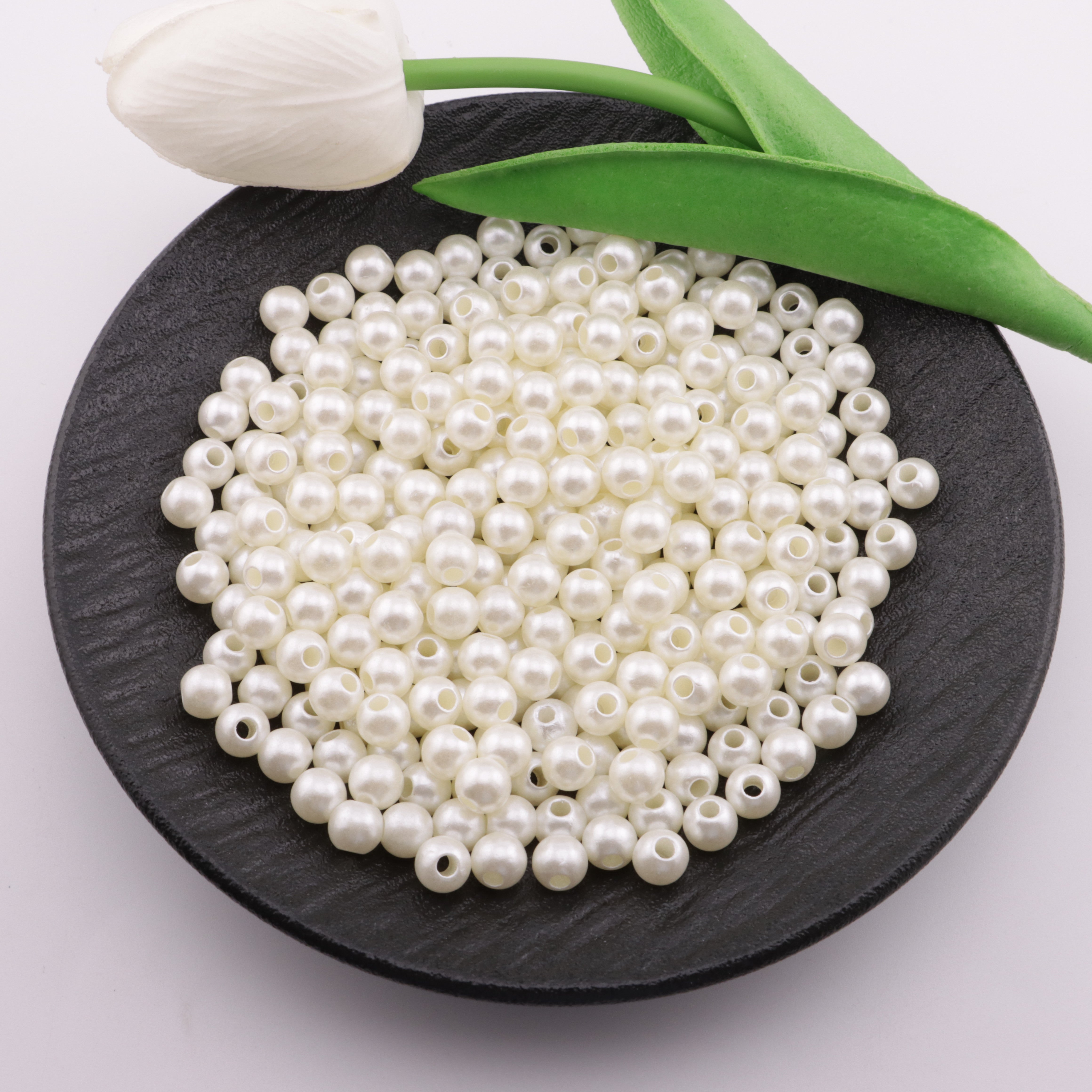 FS5892- 8mm Pearl Beads With Large Holes Fit For Pen