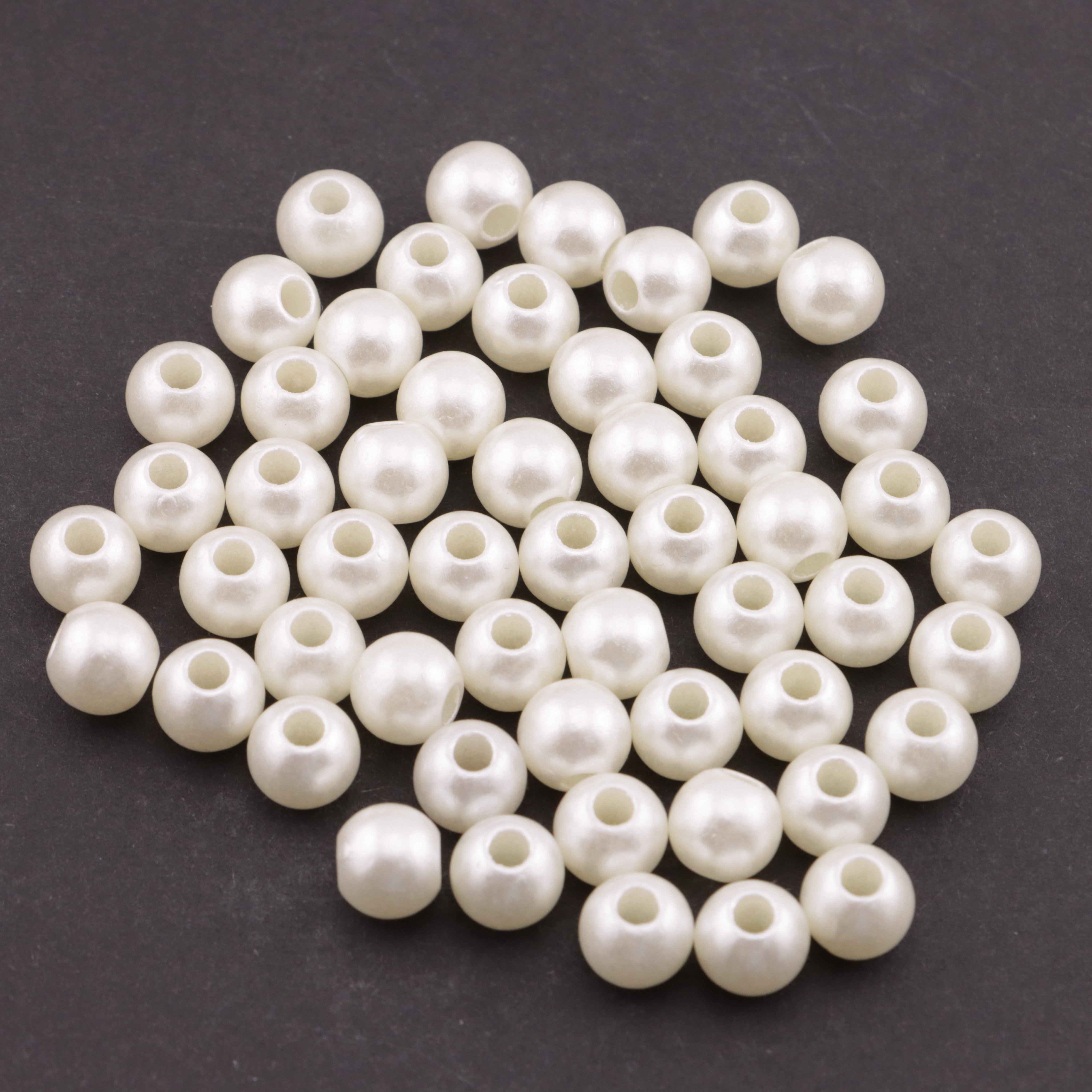 FS5892- 8mm Pearl Beads With Large Holes Fit For Pen