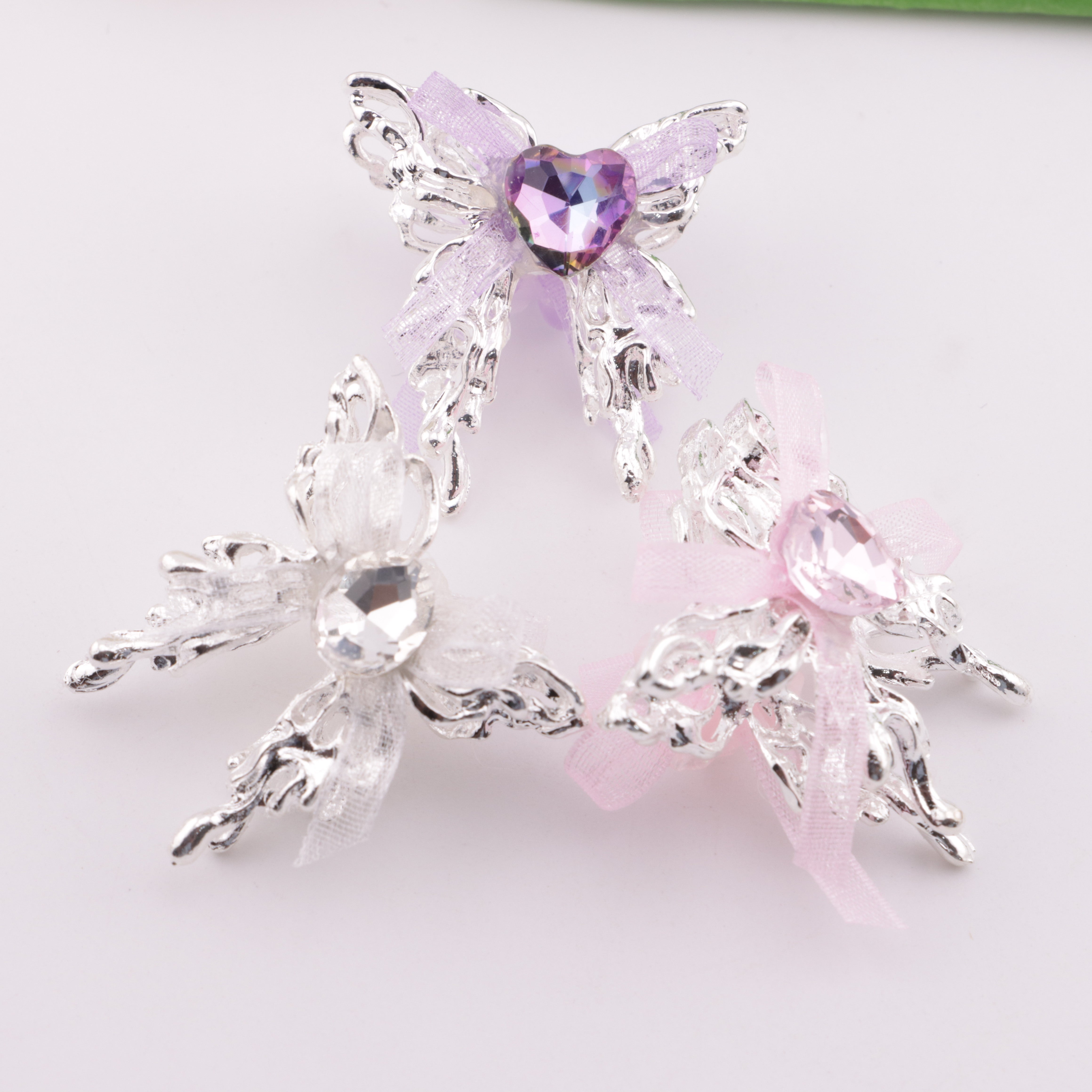 FS5893- Bowknot, Butterfly Metal Beads, Fit For Pen