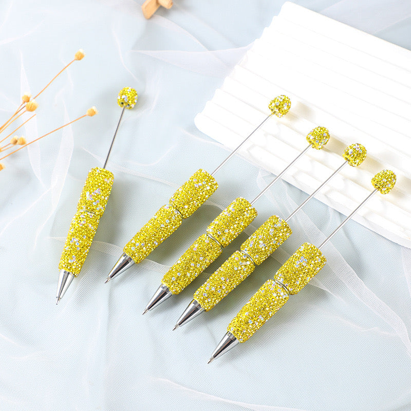 Mixed Color Full Drilling Heavy Industry Sparkling Beadable Pen