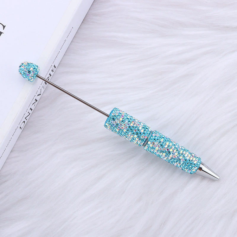 Mixed Color Full Drilling Heavy Industry Sparkling Beadable Pen