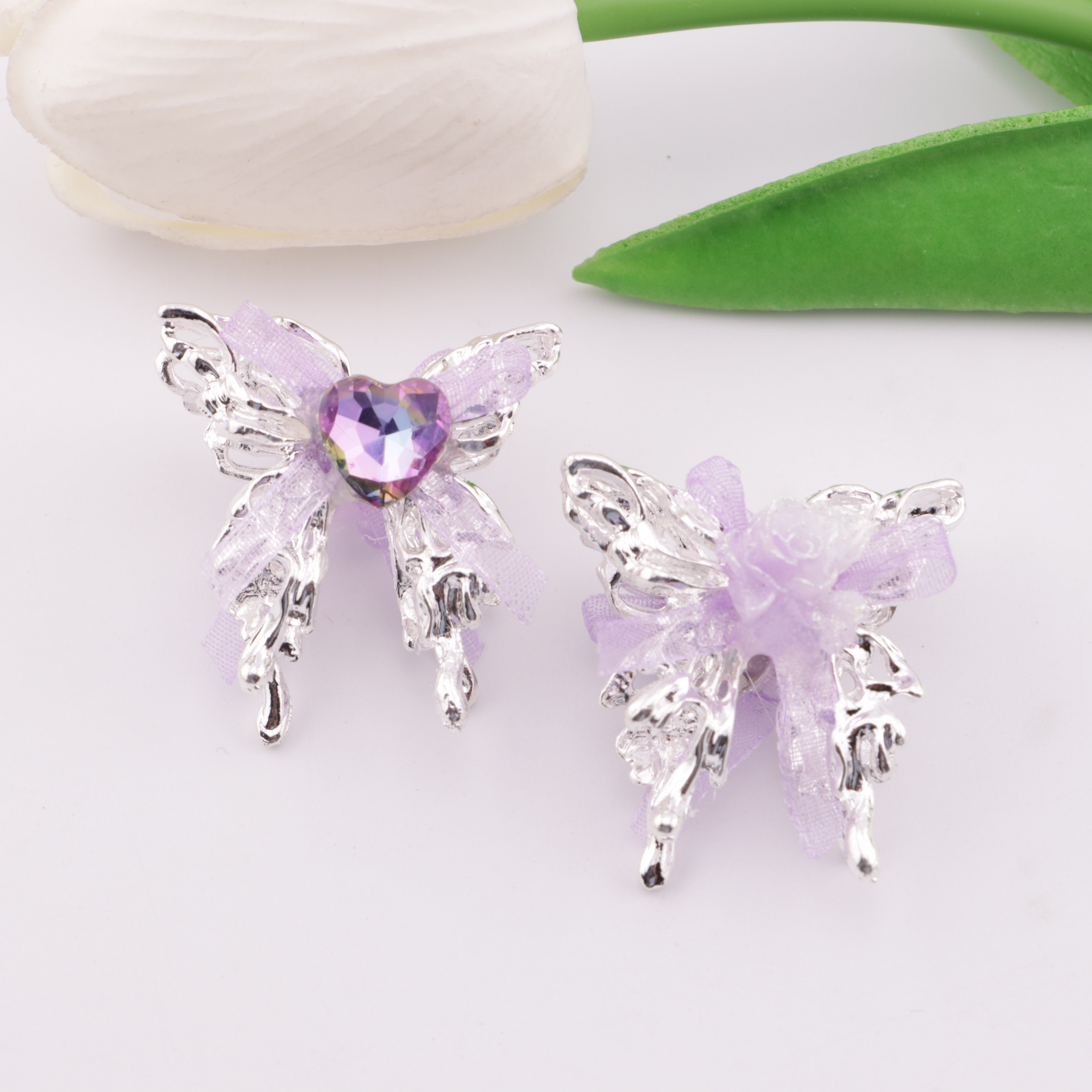 FS5893- Bowknot, Butterfly Metal Beads, Fit For Pen