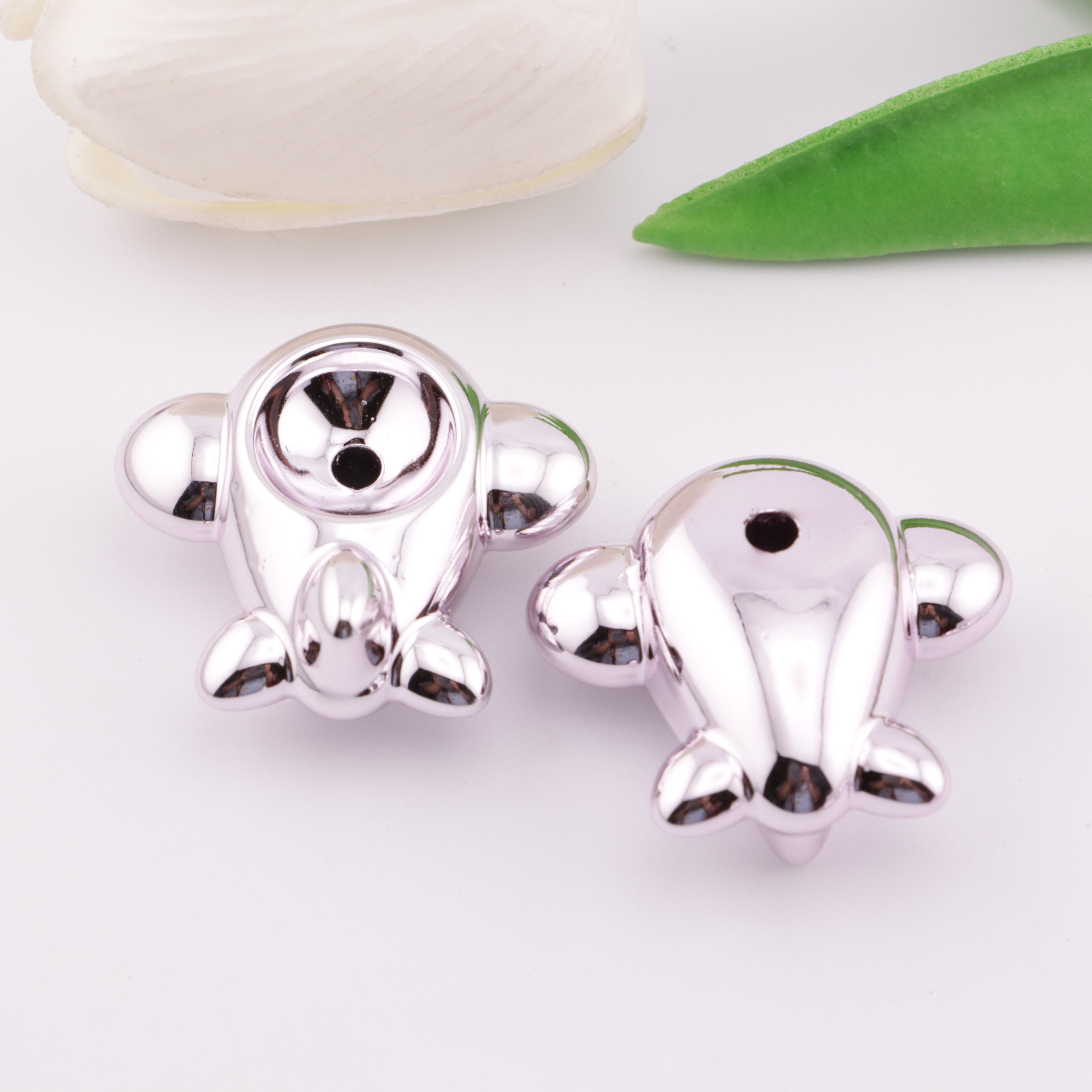 FS3511- Electroplated Metalic Airplane Beads