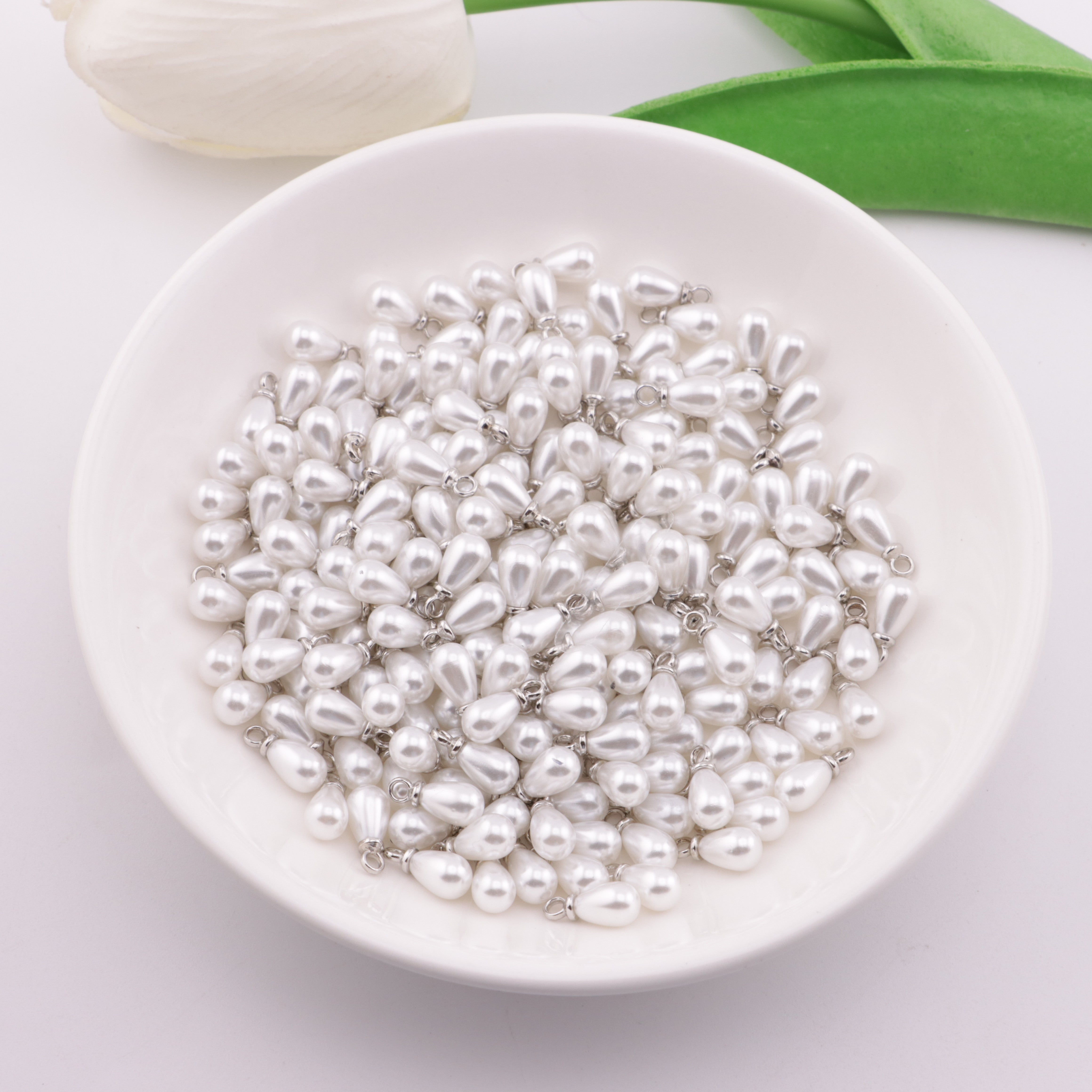 FS5571- 5*7mm Waterdrop Pearl Charms